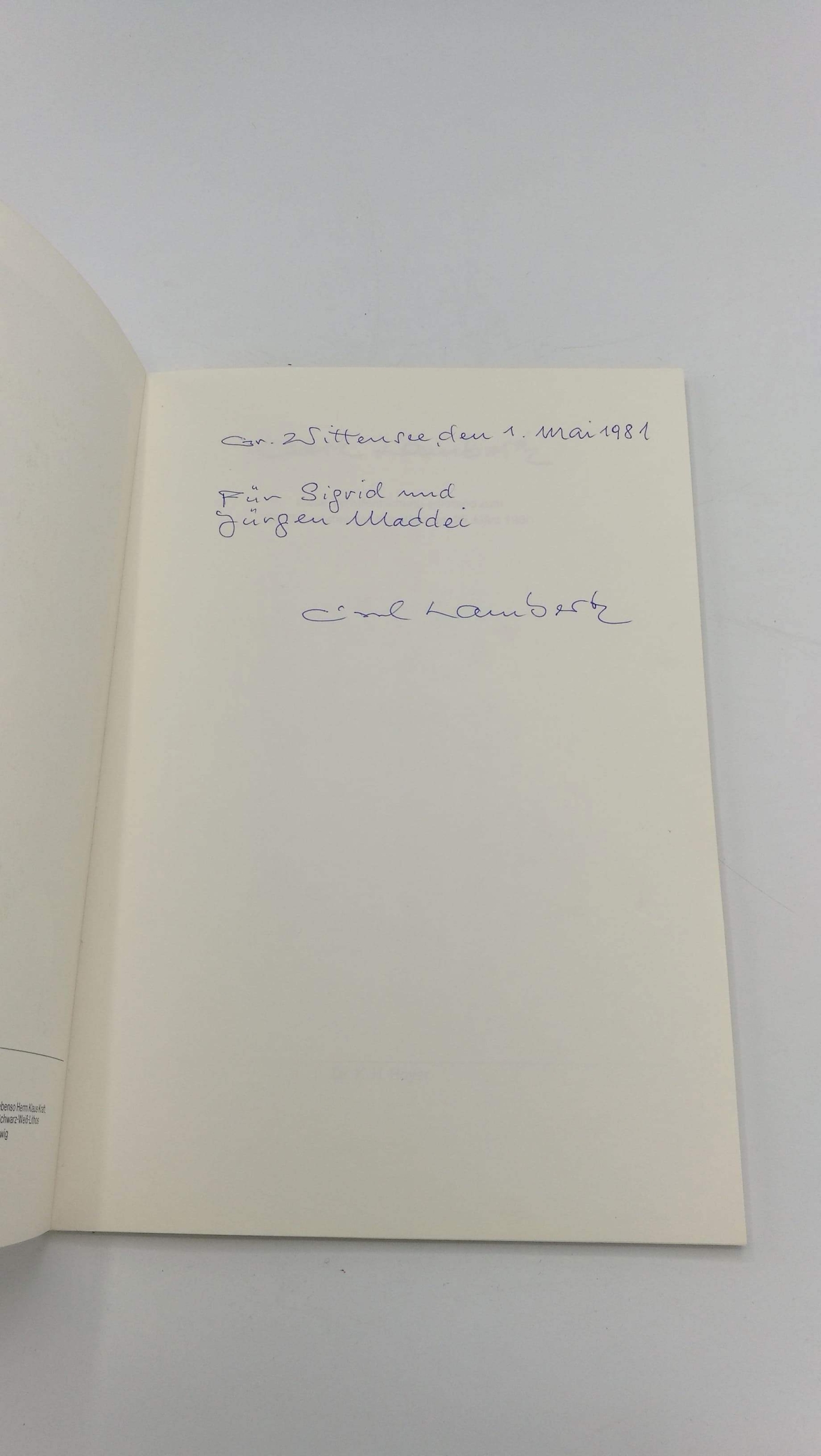 Hoyer, Dr. K. H.: Carl Lambertz Diese Veröffentlichung entstand zum 70. Geburtstag des Künstlers am 29. März 1980