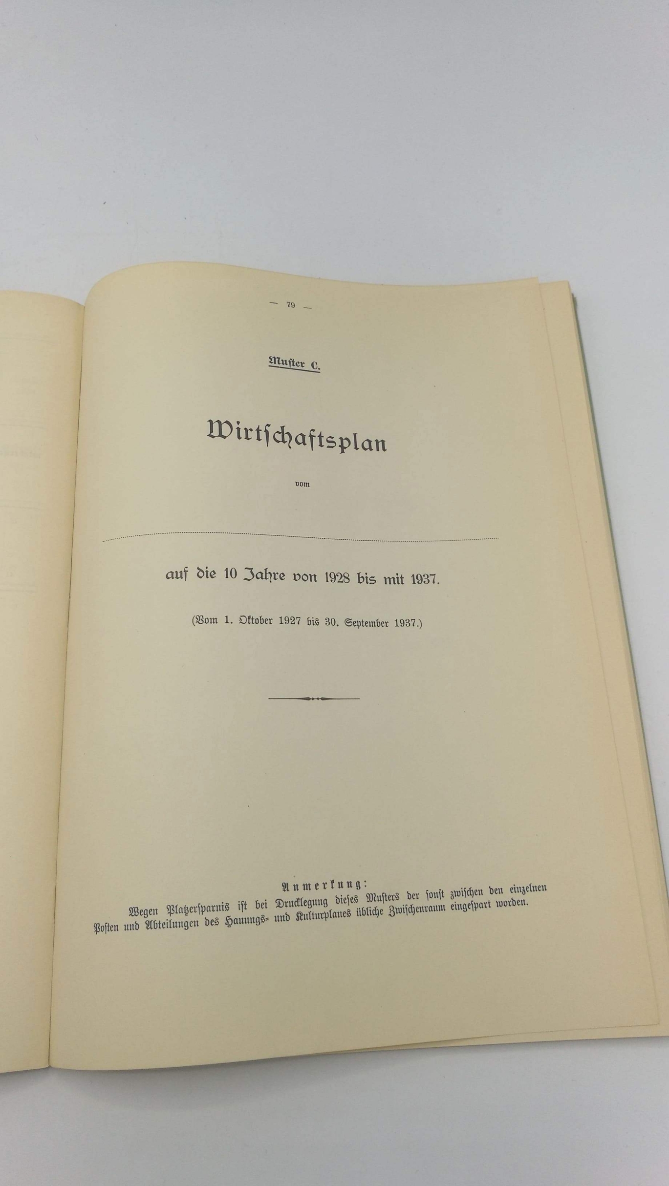 ohne Autor: Anweisung für die Nachtragsarbeiten im Bereiche der Sächsischen Staatsforstverwaltung