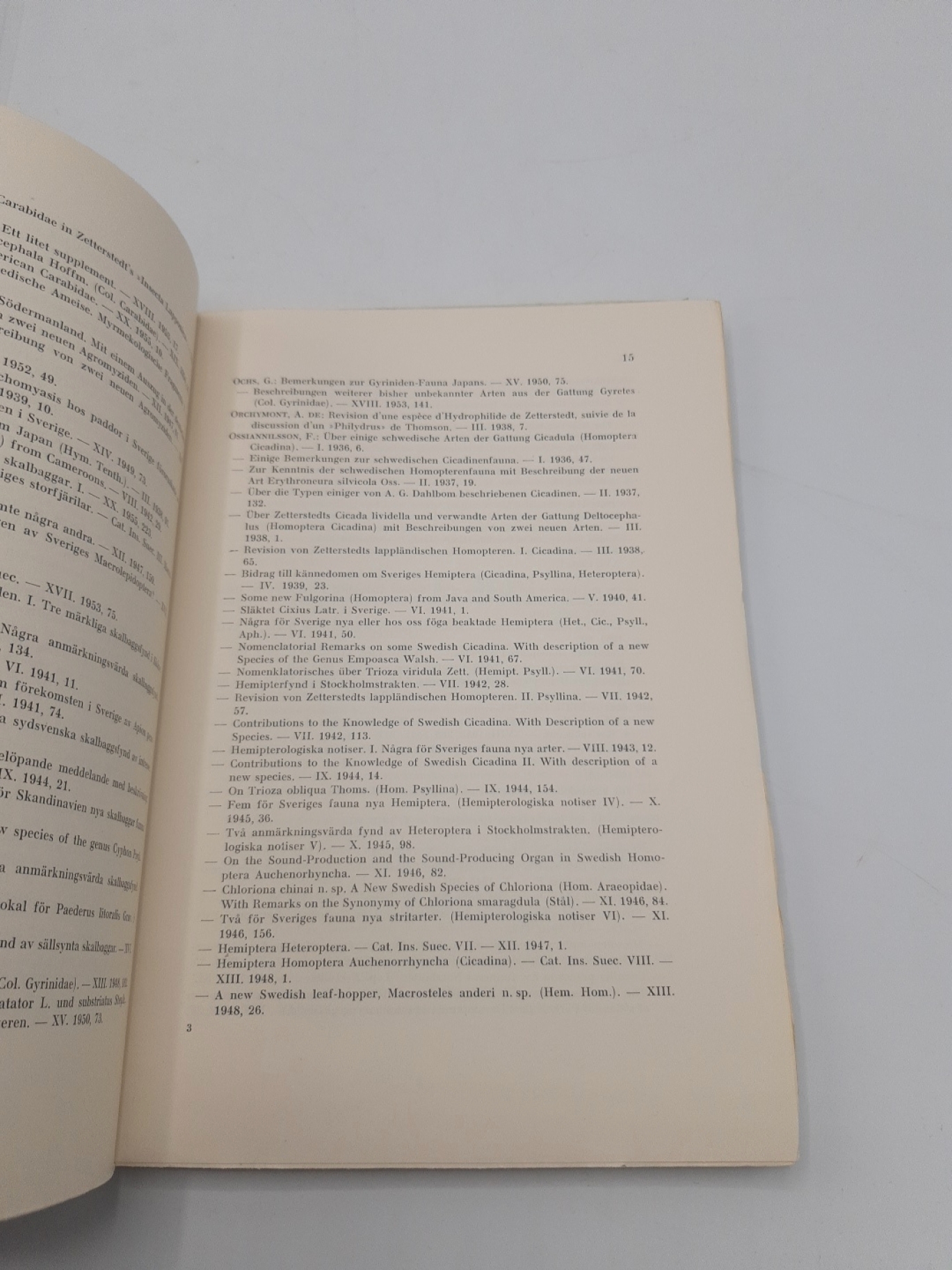 o. Angabe, : Opuscula Entomologica 29 (Häfte 1-2) + Index/Register I-XX (1936-1955) Edidit Societas Entomologica Lundensis