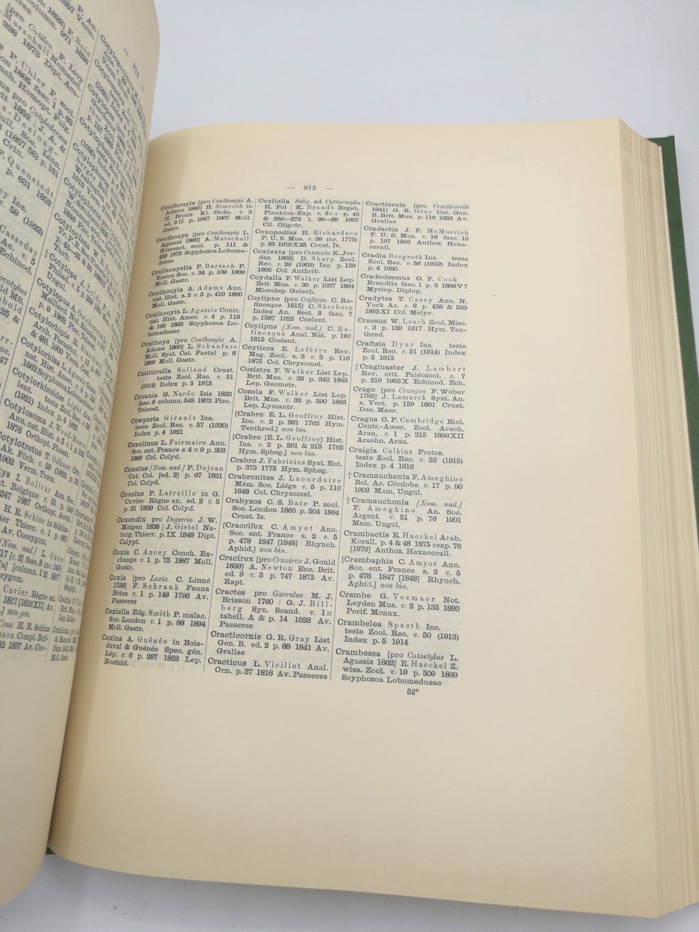 F.E. Schulze; W. Kükenthal et. al.: Nomenclator animalium generum et subgenerum A-P (4 Bände von 5) Im Auftrage der Preussischen Akademie der Wissenschaften zu Berlin