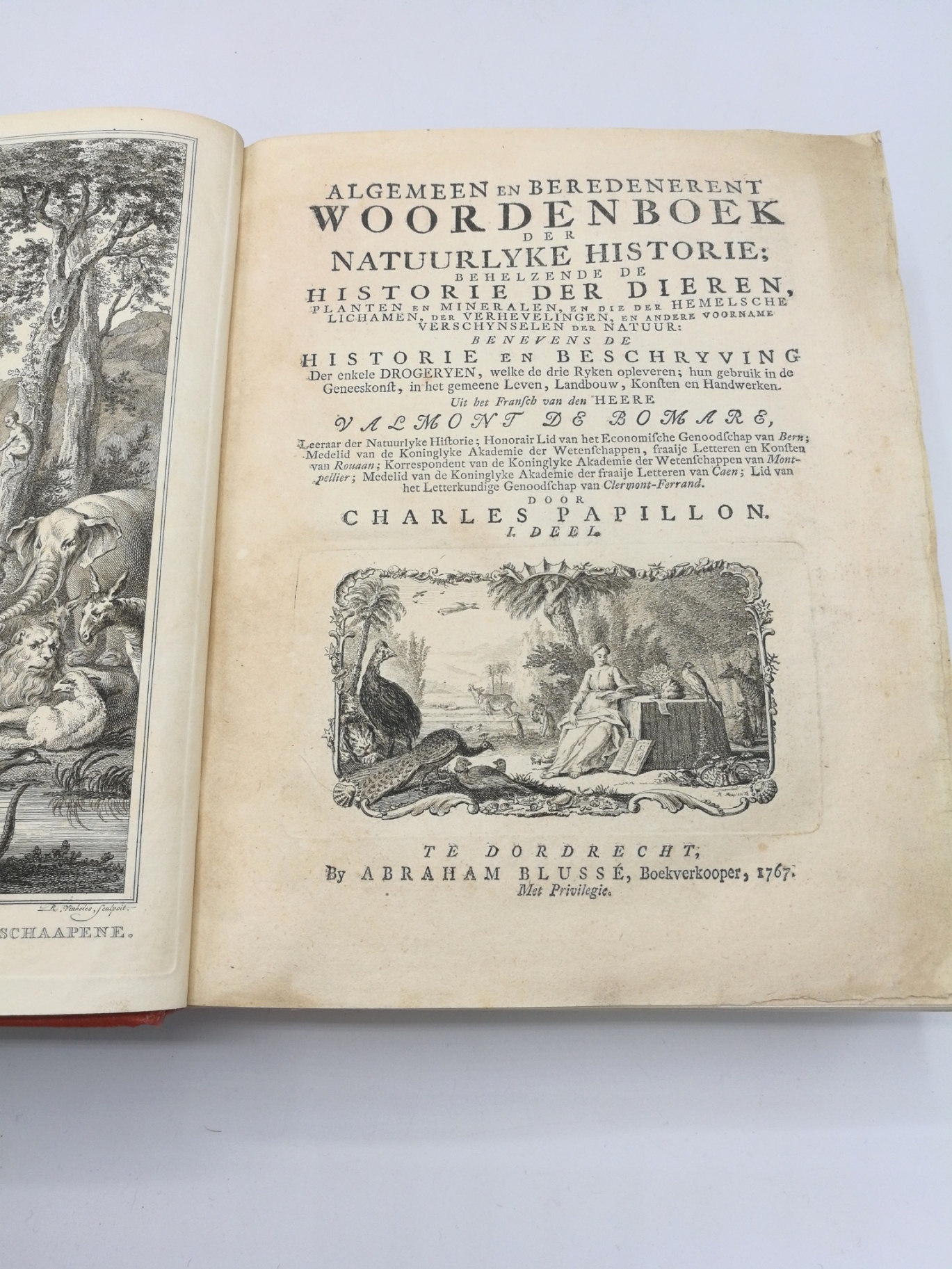 Valmont de Bomare, J.C. PAPILLON: Algemeen en beredenerent woordenboek der natuurlyke historie; behelzende de historie der dieren planten en mineralen, en die der hemelsche lichamen, der verhevelingen, en andere voorname verschynselen der natuur. Benevens