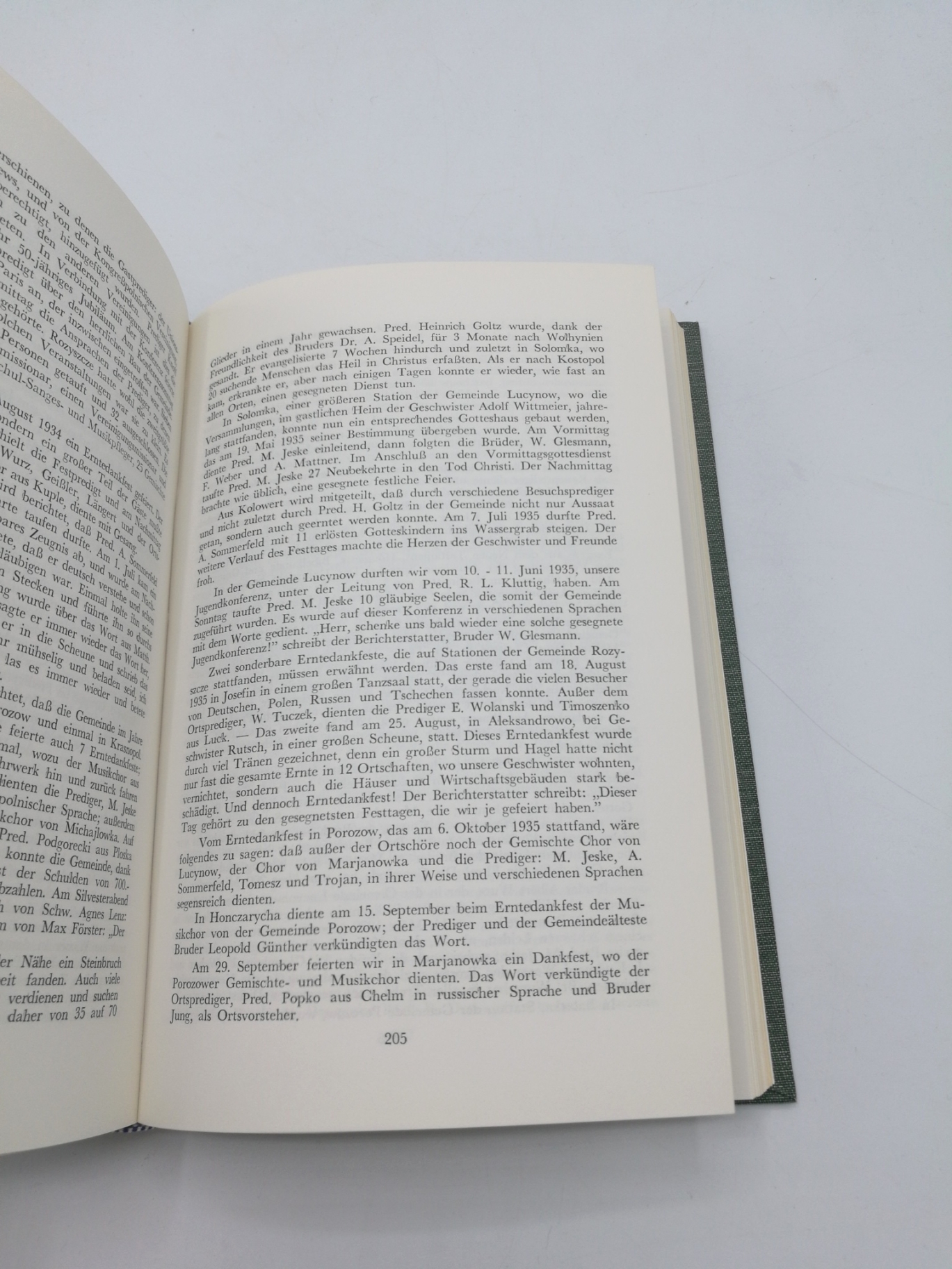 Robert L. Kluttig: Geschichte der deutschen Baptisten in Polen von 1858 - 1945 Mit eingeklebter Postkarte mit Widmung und Signatur des Verfassers