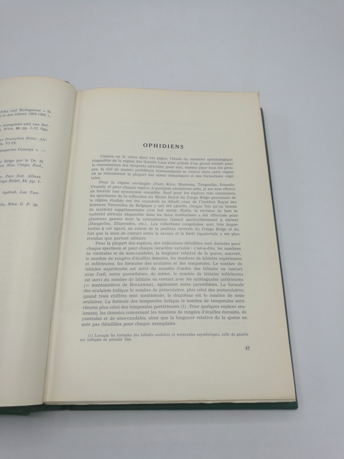 Laurent, R. F.: Contribution à l'Herpétologie de la Région des Grands Lacs de l'Afrique centrale. Annalen van het Koninklijk Museum Van Belgisch-Congo Tervuren (Belgie)