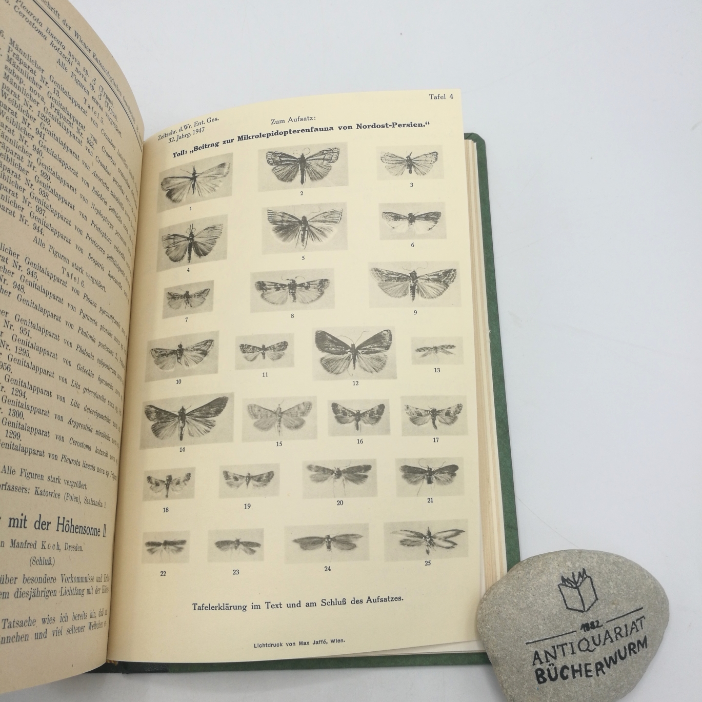 Wiener Entomologischen Gesellschaft (Hrsg.), : Zeitschrift d. Wiener Entomologischen Gesellschaft, XXX. (30.) - XXXII (32.) Jahrgang, 56. -58. Band, 1945-1947. 3 Jahrgänge gebunden (=vollständig)! 