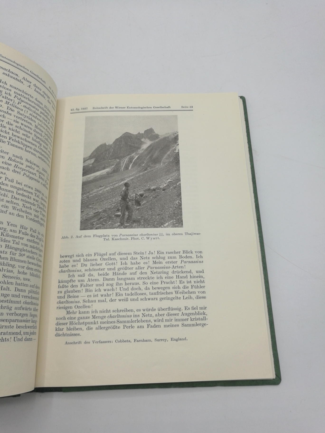 Wiener Entomologischen Gesellschaft (Hrsg.), : Zeitschrift d. Wiener Entomologischen Gesellschaft, 42. Jahrgang, 68. Band 1957, Nr 1-12 (=vollst.). Gebunden! 