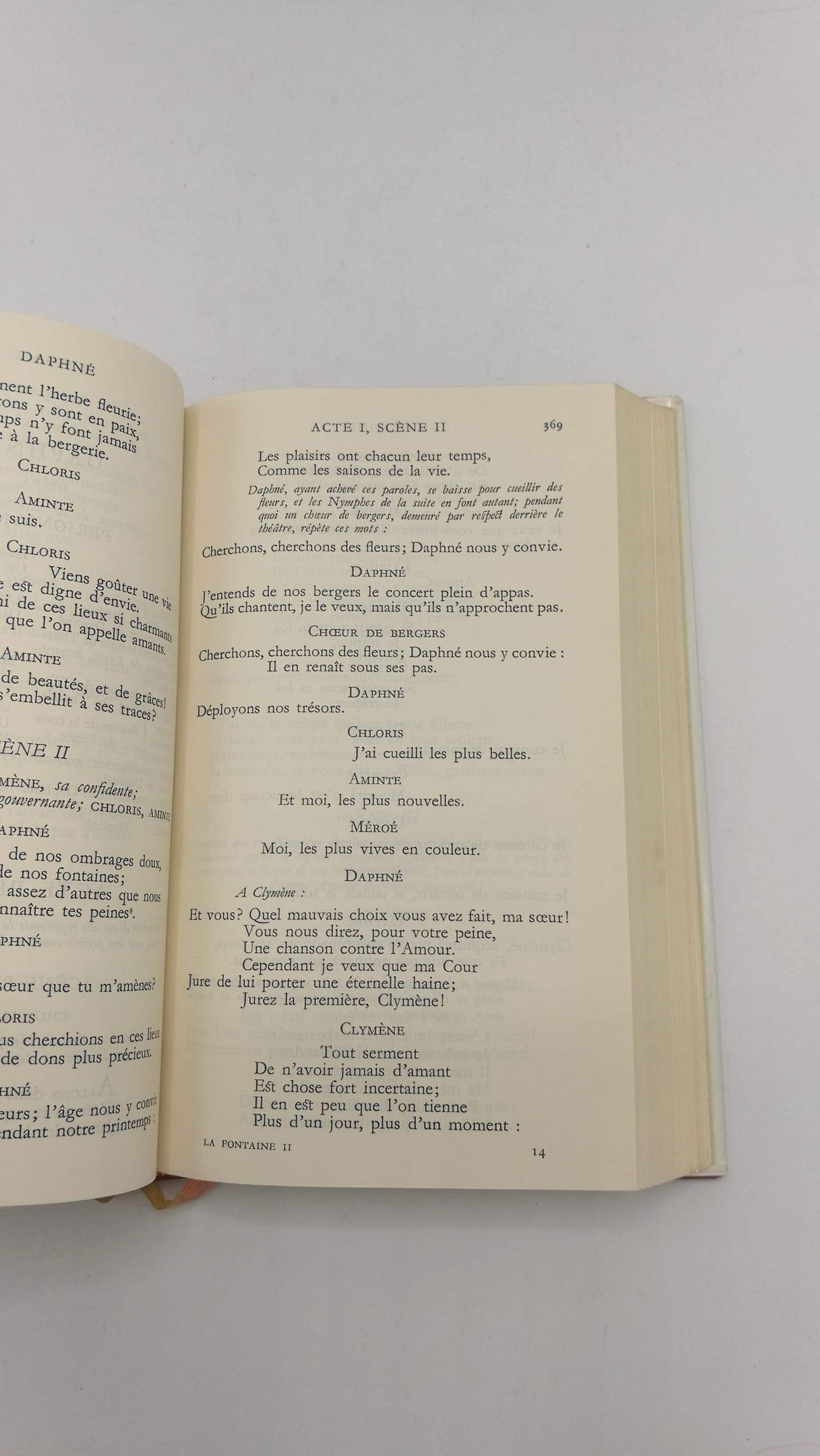 La Fontaine, Jean de: Oeuvres diverses de La Fontaine Texte établi et annoté par Pierre Clarac