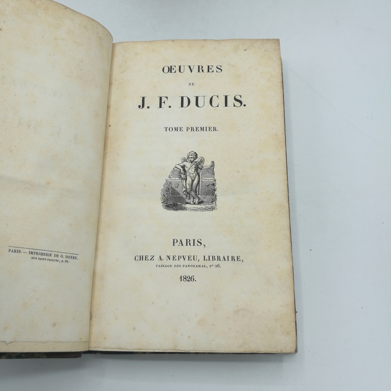 Ducis, Jean-François: Oeuvres de J. F. Ducis. 4 Bände (=vollst.)