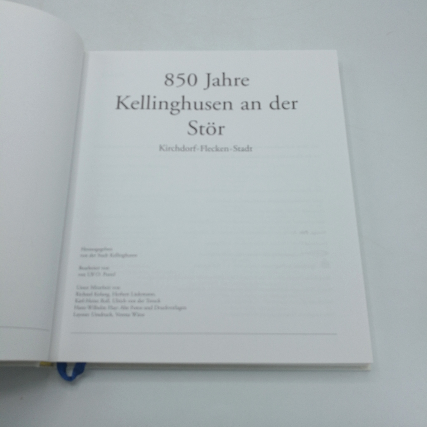 Stadt Kellinghusen (Hrgs.): 850 jahre Kellinghusen an der Stör. Kirchdorf-Flecken-Stadt