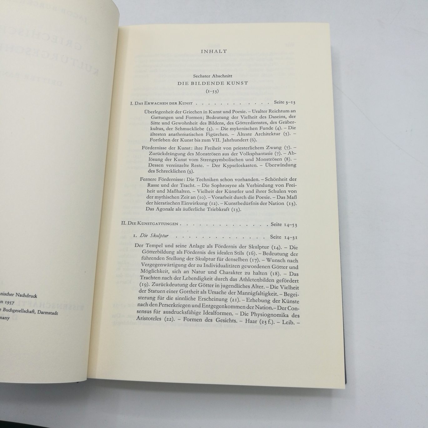 Burckhardt, Jacob: Griechische Kulturgeschichte. 4 Bände (=vollst.) Gesammelte Werke. Band V-VIII