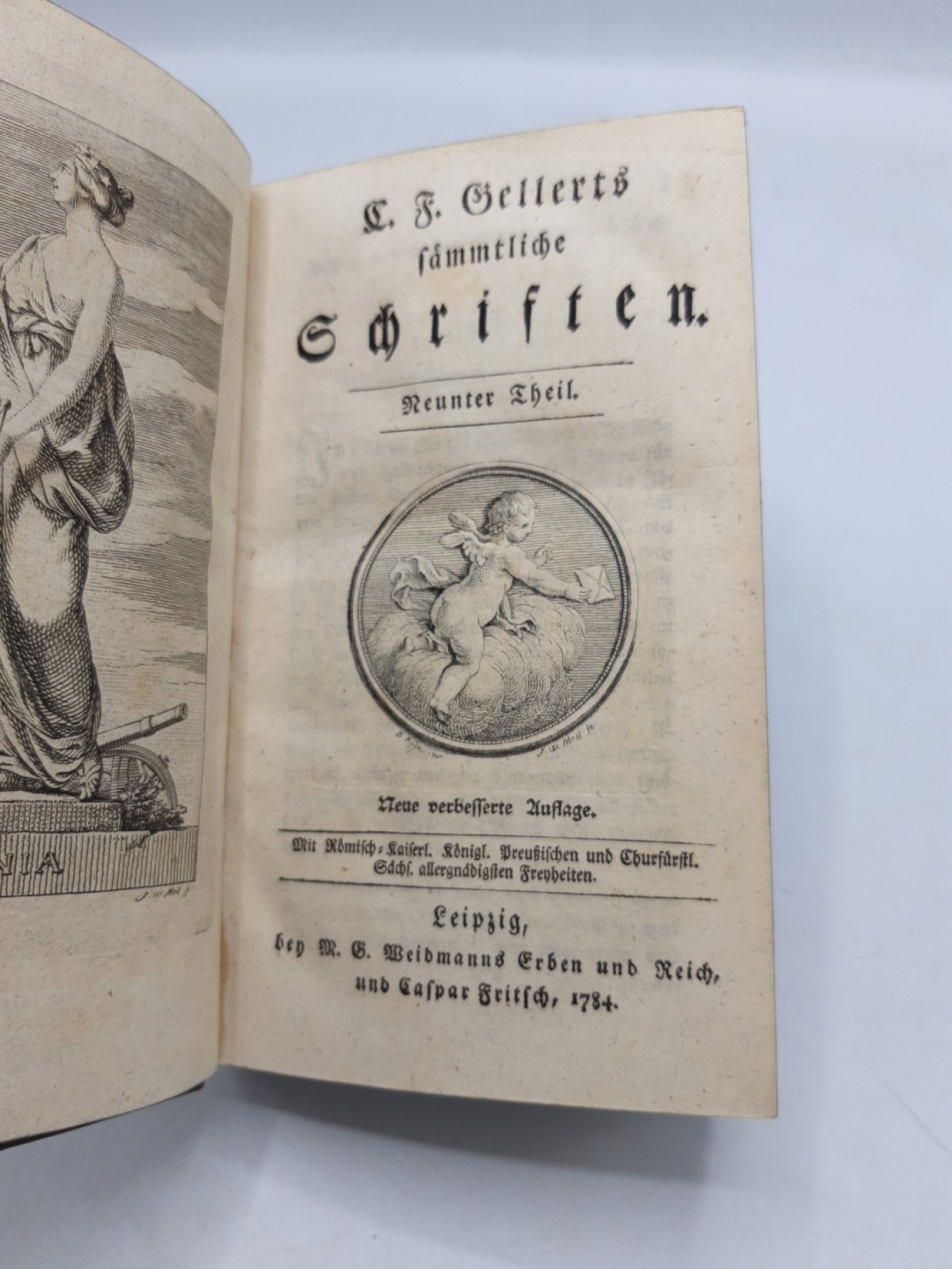 Gellert, Christian Fürchtegott: C. F. Gellerts saemmtliche Schriften.  Neunter (9.)  und Zehnter (10.) Theil