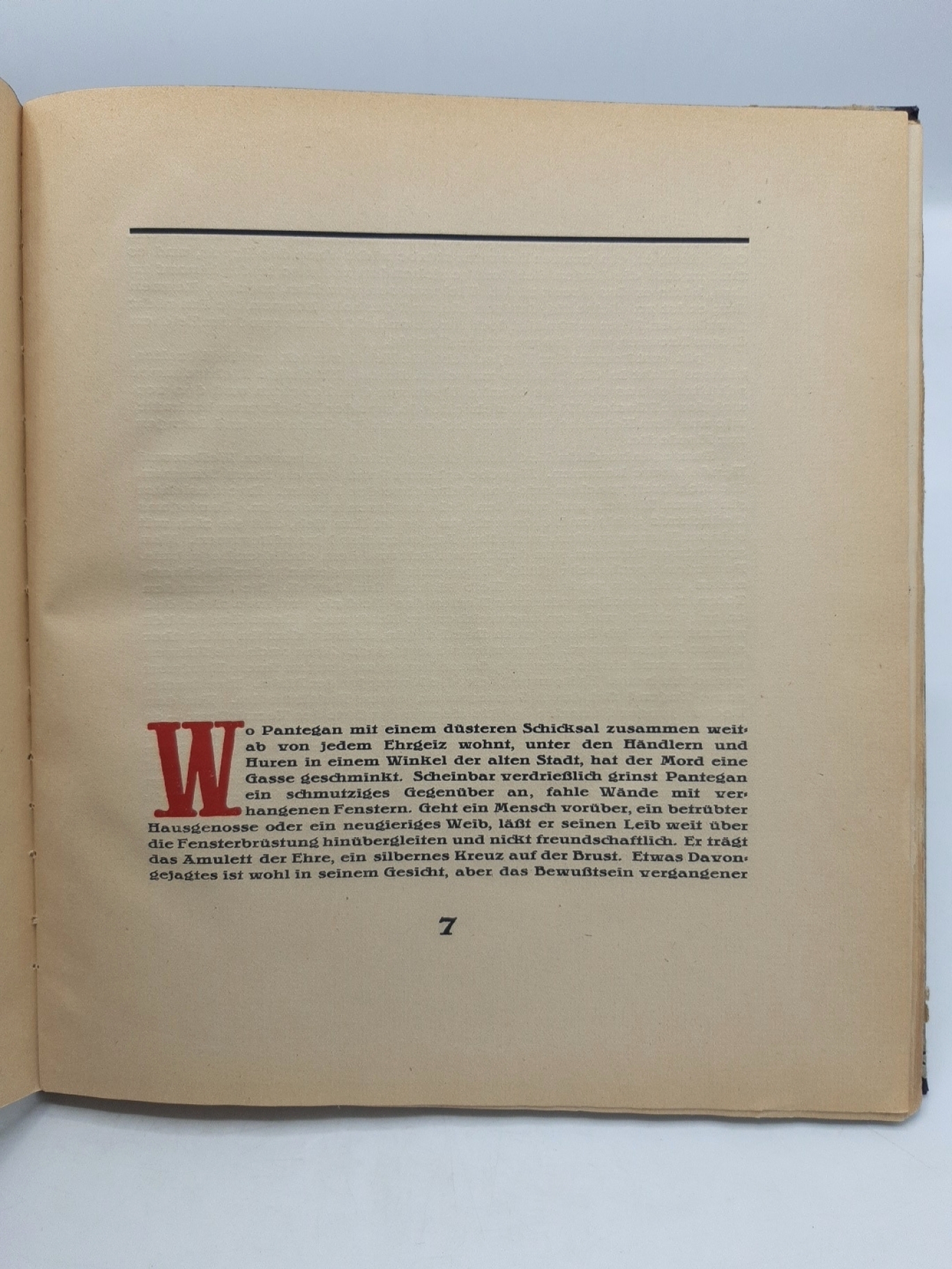 Hadwiger, Victor, Walter Gramatté: Il Pantegan. Auf feinsten deutschen Bütten gedruckt und vom Künstler signiert. Limitierte Auflage (11-500; hier die Nummer 223). 1. Ausgabe