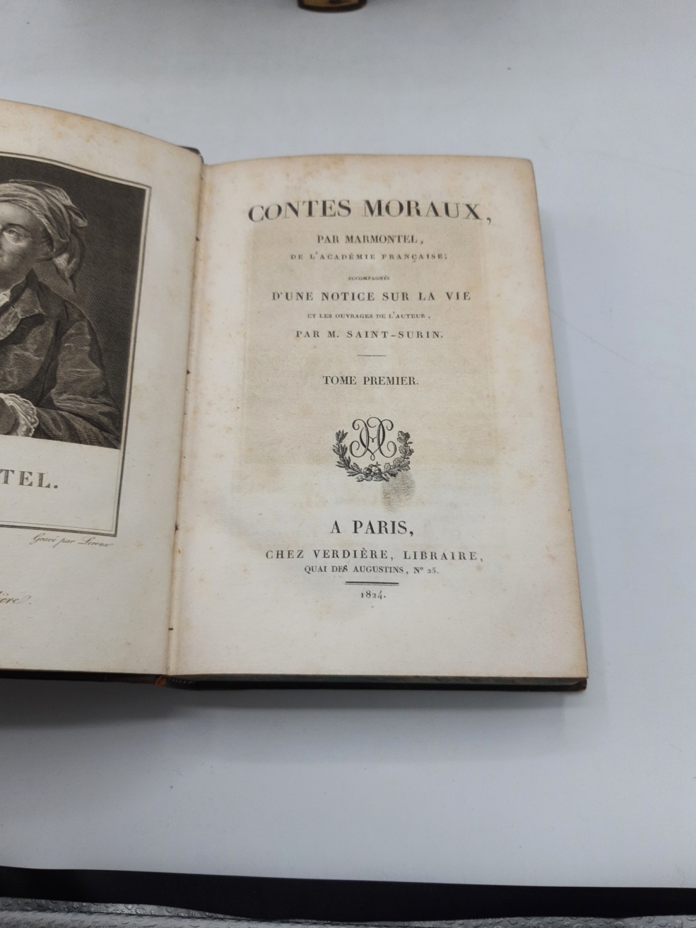 Académie Francaise (Hrsg.): Oeuvres choisies de Marmontel. 4 Bände in 8 Bücher