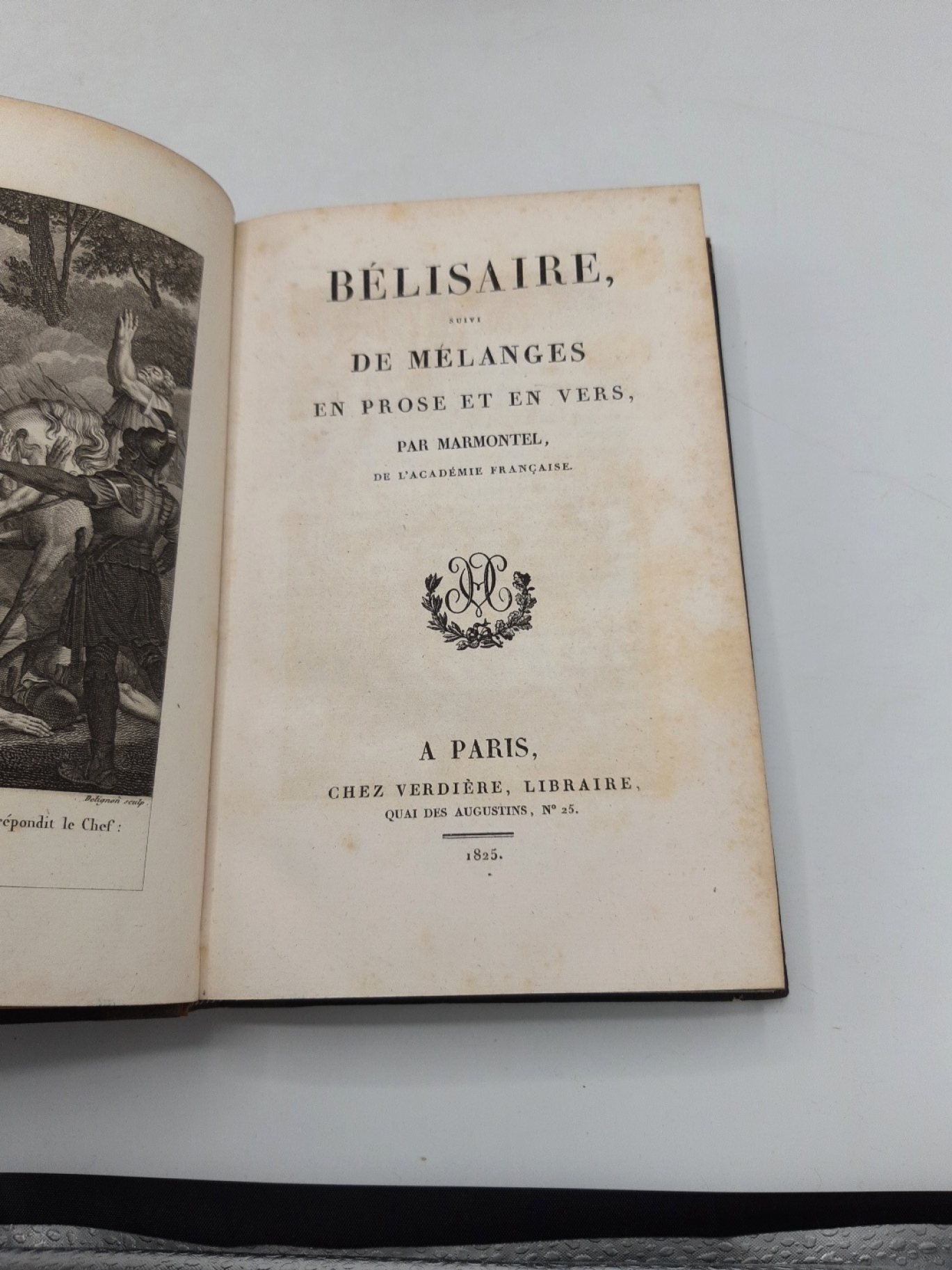 Académie Francaise (Hrsg.): Oeuvres choisies de Marmontel. 4 Bände in 8 Bücher