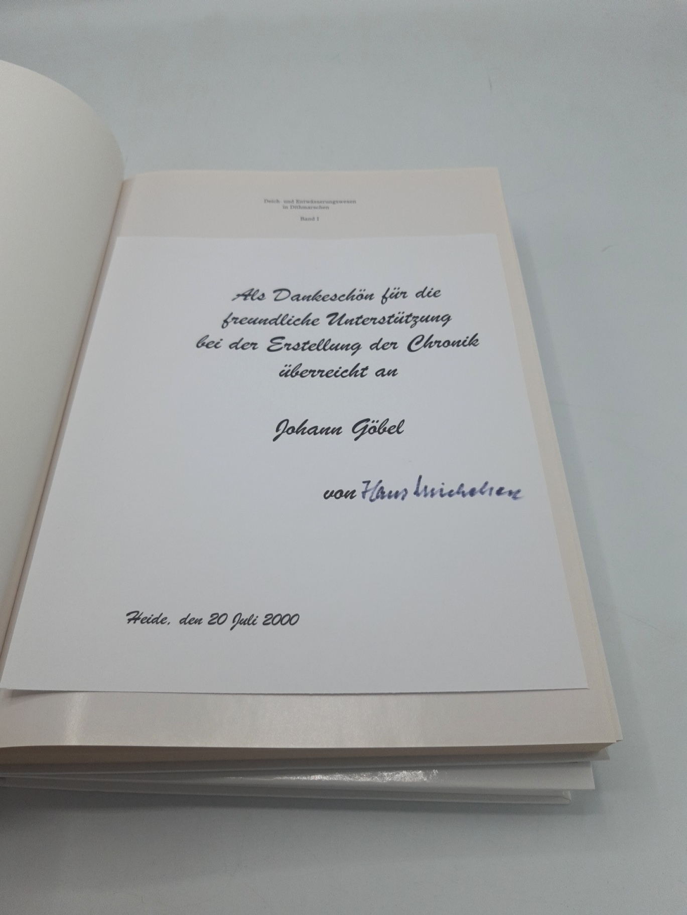 Michelsen, Hans: Chronik des Deich- und Hauptsielverbandes Dithmarschen Band 1+ 2 (=2 Bände)