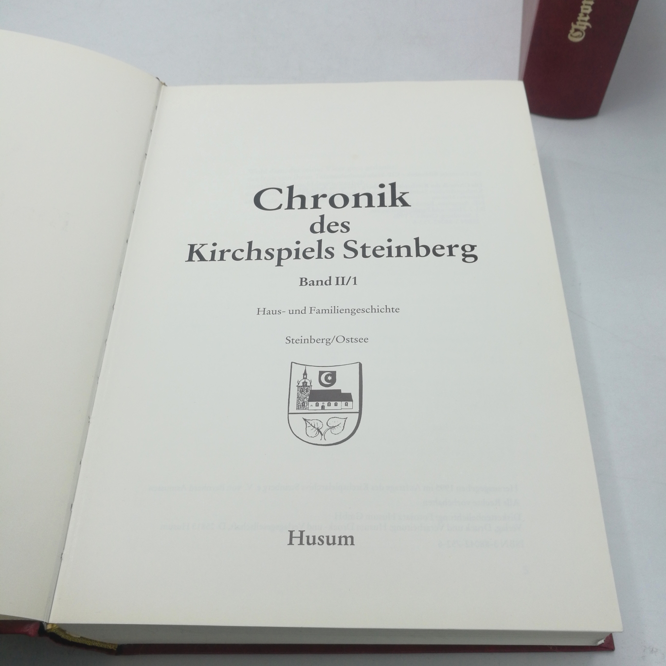 Asmussen, Bernhard (Herausgeber): Chronik des Kirchspiels Steinberg. 3 Bände (=vollst.)