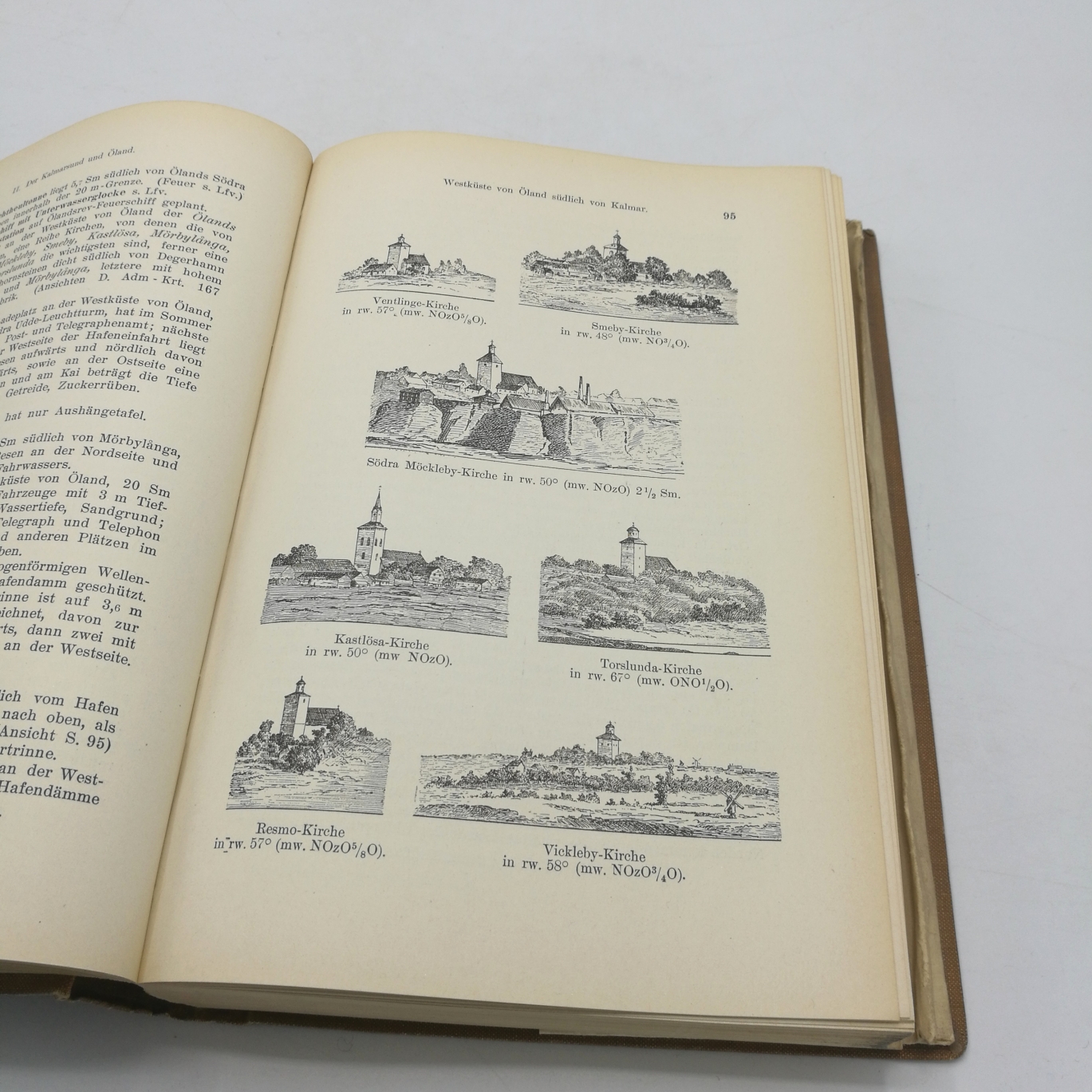 Reichs-Marine-Amt (Hrgs.), : Ostsee-Handbuch. Mittlerer Teil. [1 Band + 2 Broschüren = vollst.] Abgeschlossen mit "Nachrichten für Seefahrer" Ausgabe 72 vom 31. Dezember 1915.