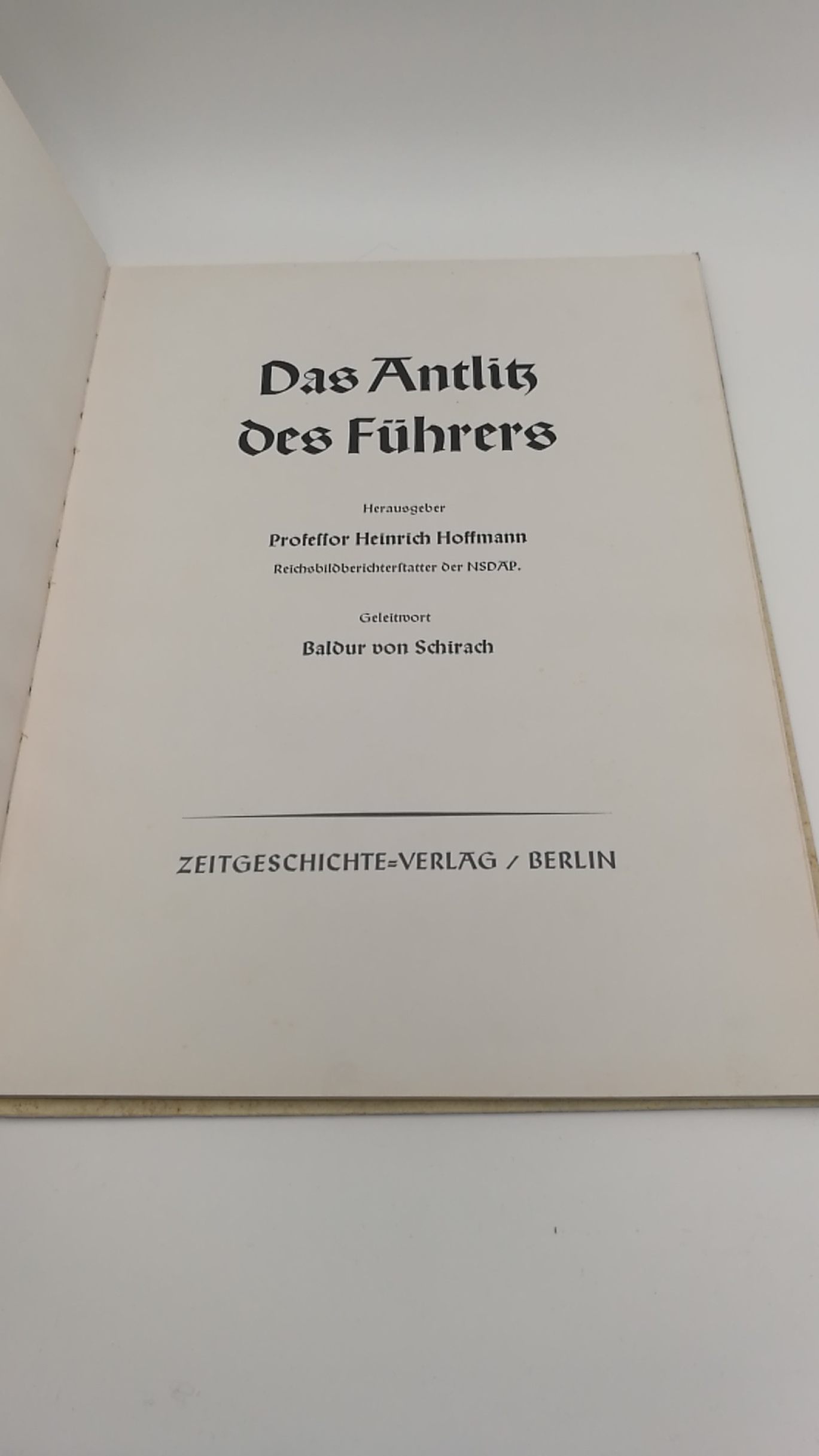 Hoffmann, Heinrich (Hrgs.): Das Antlitz des Führers 