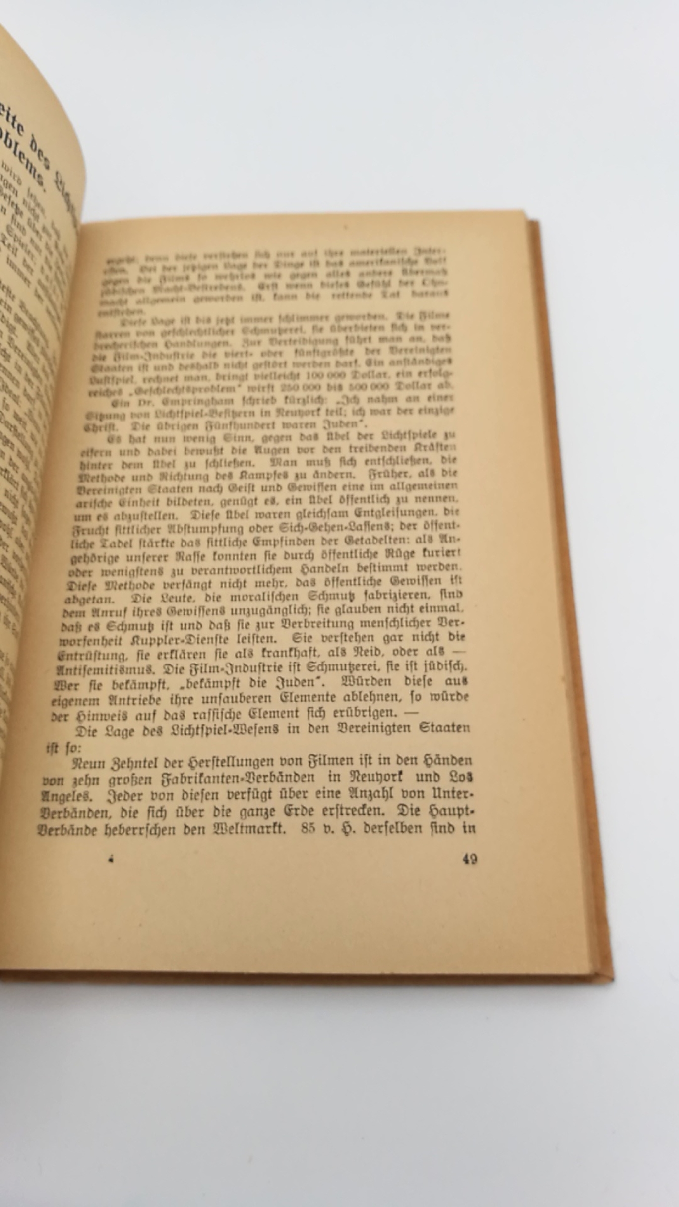 Ford, Henry: Der Internationale Jude. 2 Bände (=vollst.) Ein Weltproblem. Das erste amerikanische Buch über die Judenfrage.