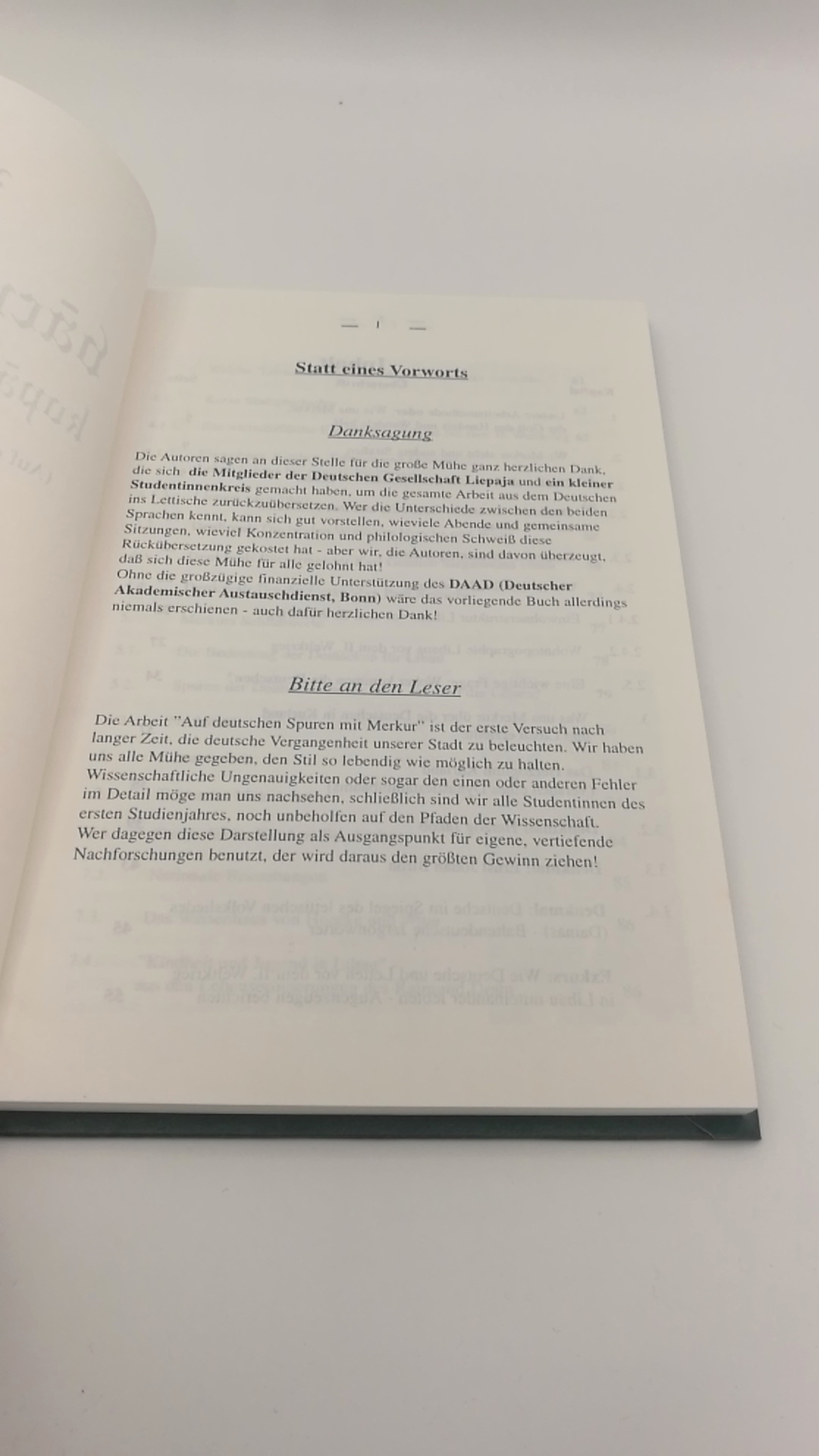 Pädagogischen Hochschule Liepaja (Hrsg.): Pa bacu pedam kopa ar Merkuru (Auf deutschen Spuren mit Merkur) Ein Beitrag zum Liepajer Stadtjubiläum 1995 der Pädagogischen Hochschule Liepaja Lettland)