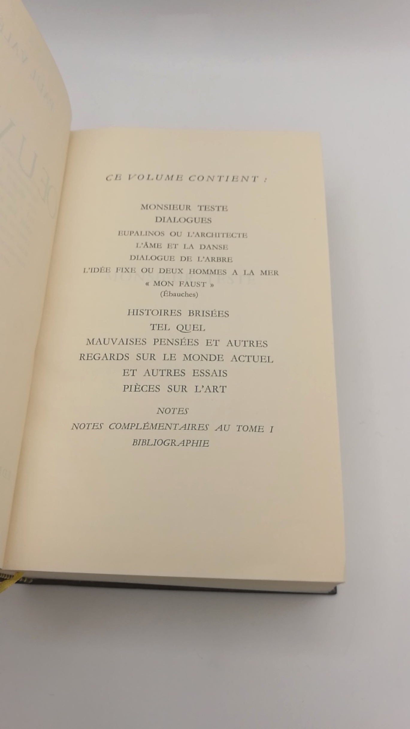 Valéry, Paul: Oeuvres de Paul Valéry. 2 Vol (=complet.) Bibliothèque de la Pléiade. Édition établie et annotée par Jean Hytier