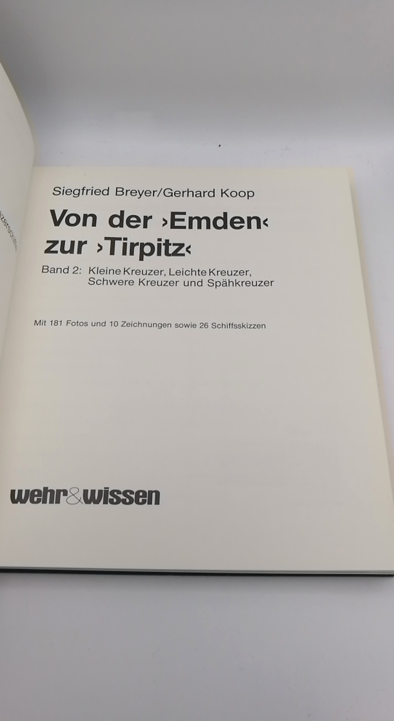 Breyer  / Koop, Siegfried / Gerhard: Von der Emden zur Tirpitz. 2 Bände (=vollst.)