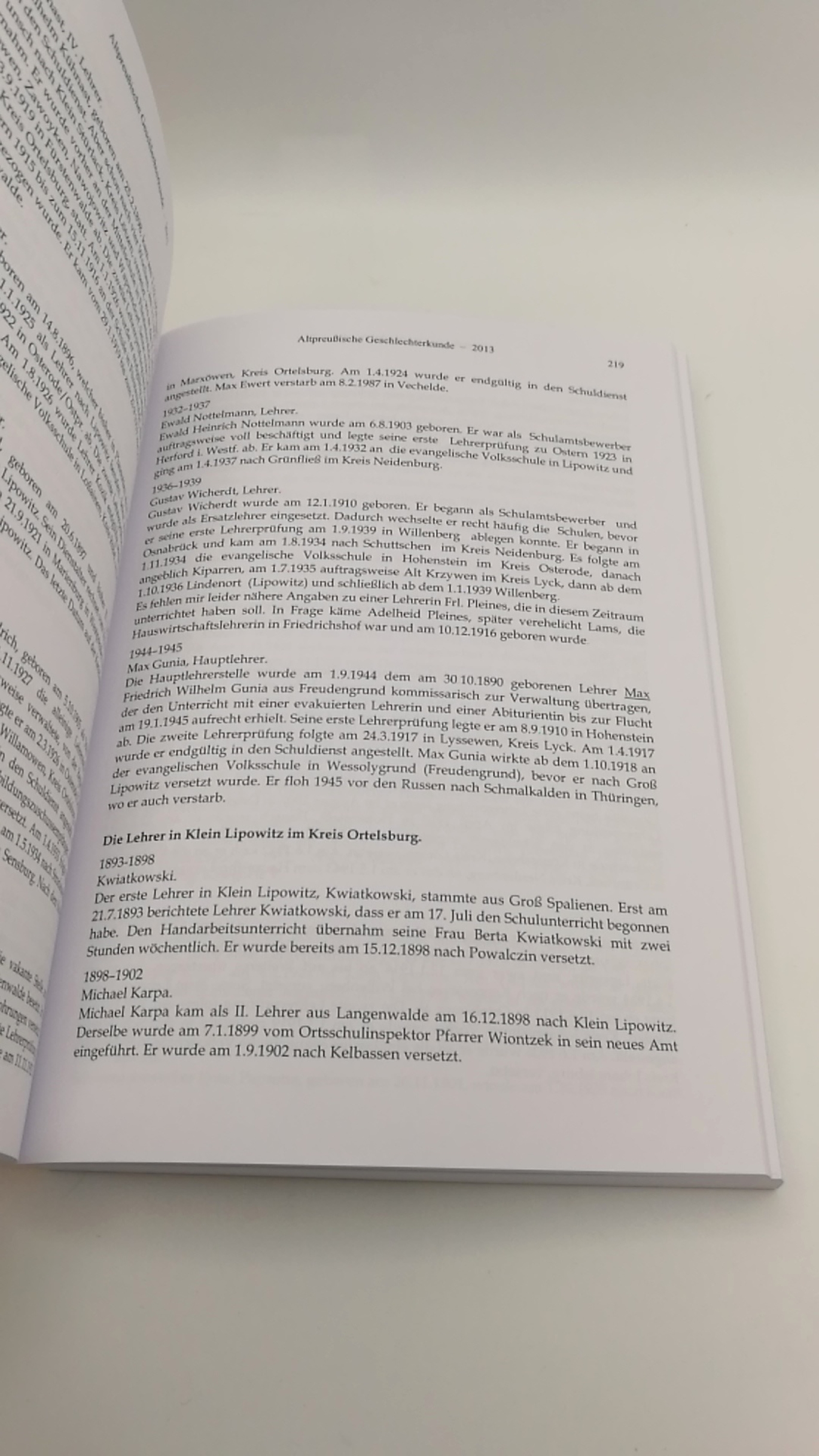 Verein für Familienforschung in Ost- und Westpreußen e.V., : Altpreußische Geschlechterkunde 2014. Neue Folge. 62. Jahrgang, Band 44. Blätter des Vereins für Familienforschung in Ost- und Westpreußen.