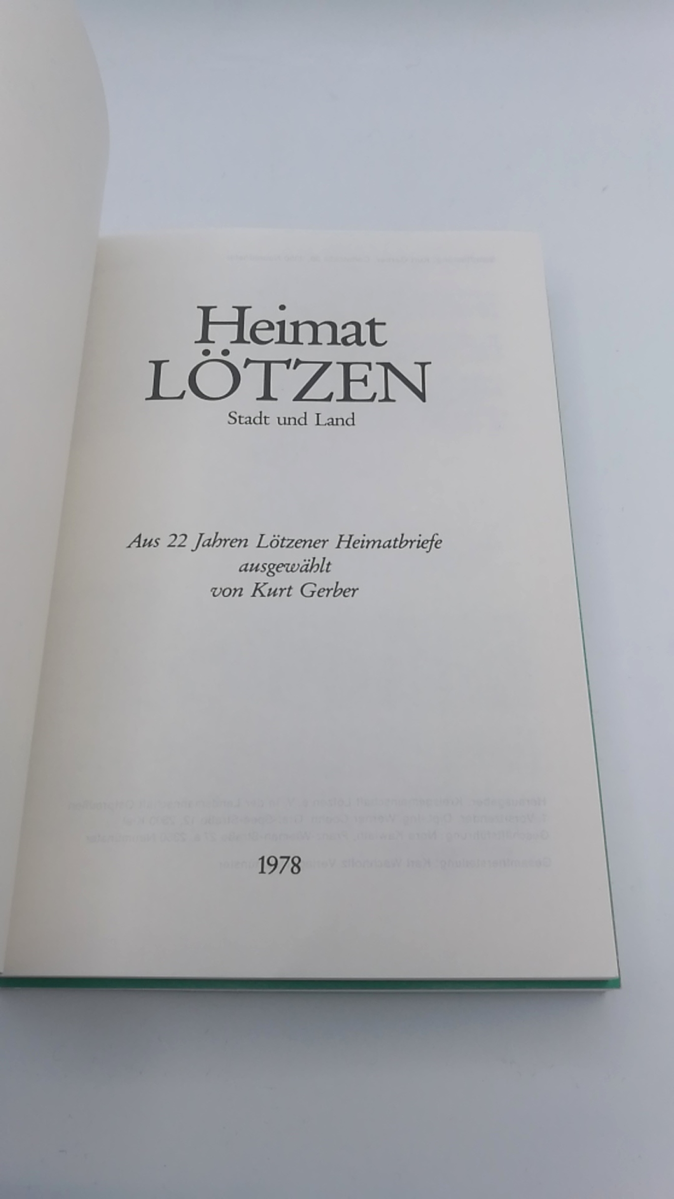 Gerber / Horn, Kurt / Erwin: Heimat Lötzen Stadt und Land. Band 2