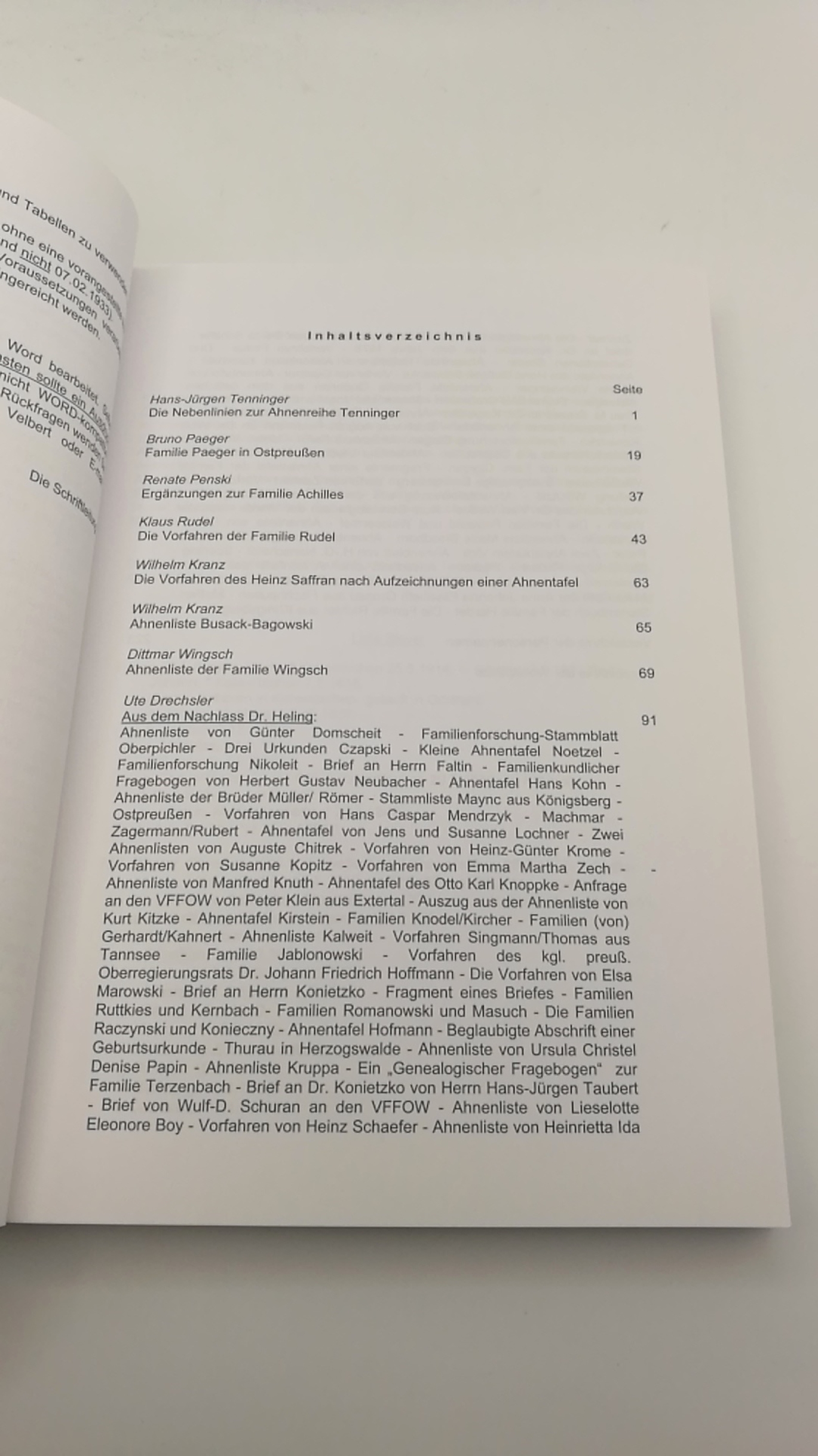 Verein für Familienforschung in Ost- und Westpreußen (Hrsg.): Altpreußische Geschlechterkunde. Familienarchiv. Band 38