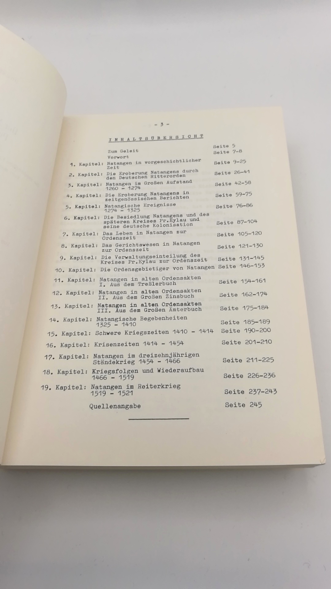 Schulz, Horst: Der Natanger Kreis Preußisch-Eylau. 3 Bände (=vollst.) Die geschichtliche Entwicklung des prussischen Gaues Natangen zum ostpreußischen Kreis Preußisch-Eylau.