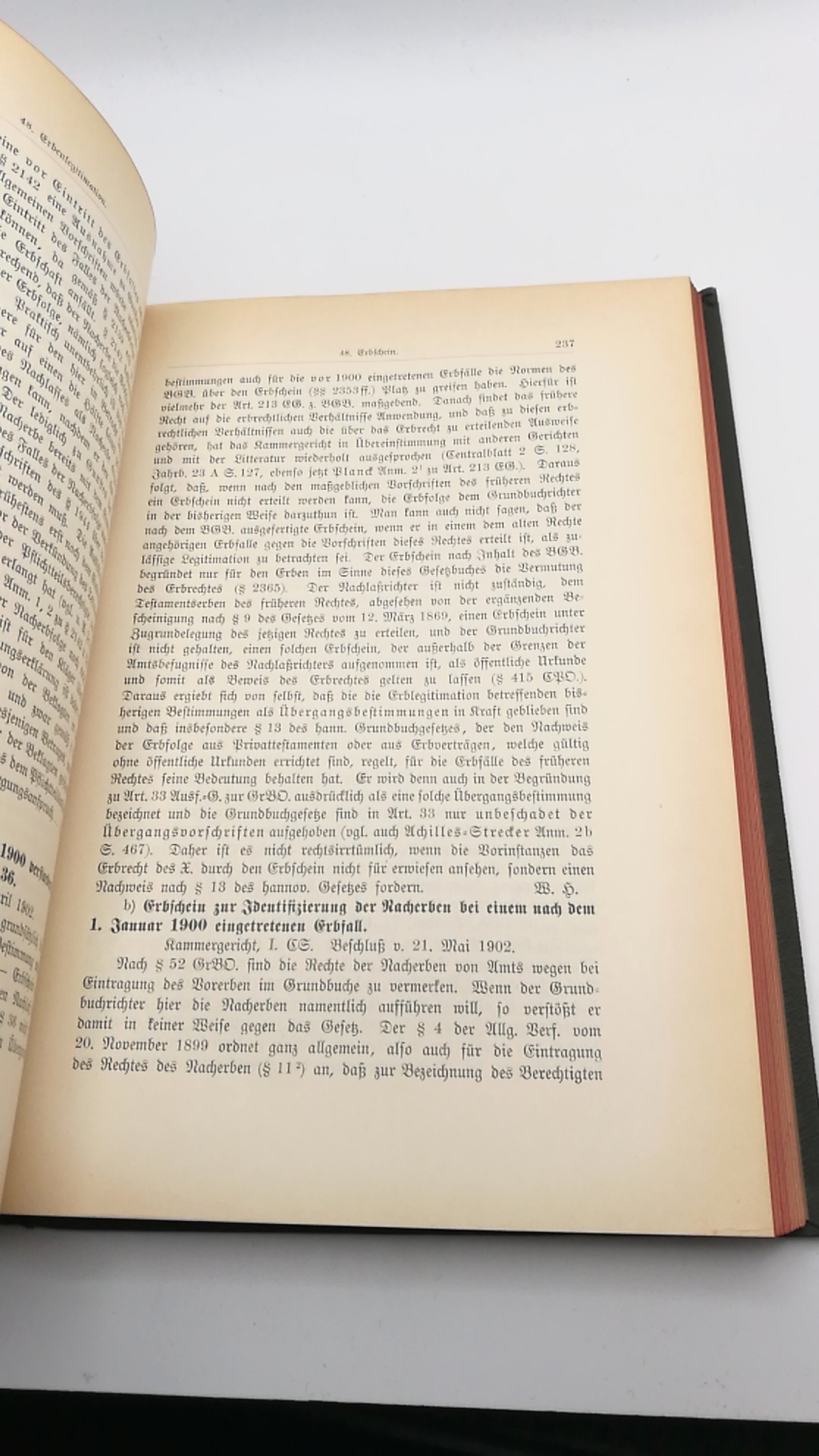 Mugdan / Falkmann, B. / R. (Hrsg.): Die Rechtsprechung der Oberlandesgerichte auf dem Gebiete des Zivilrechts. 5. Band 1902 (Zweites Halbjahr)