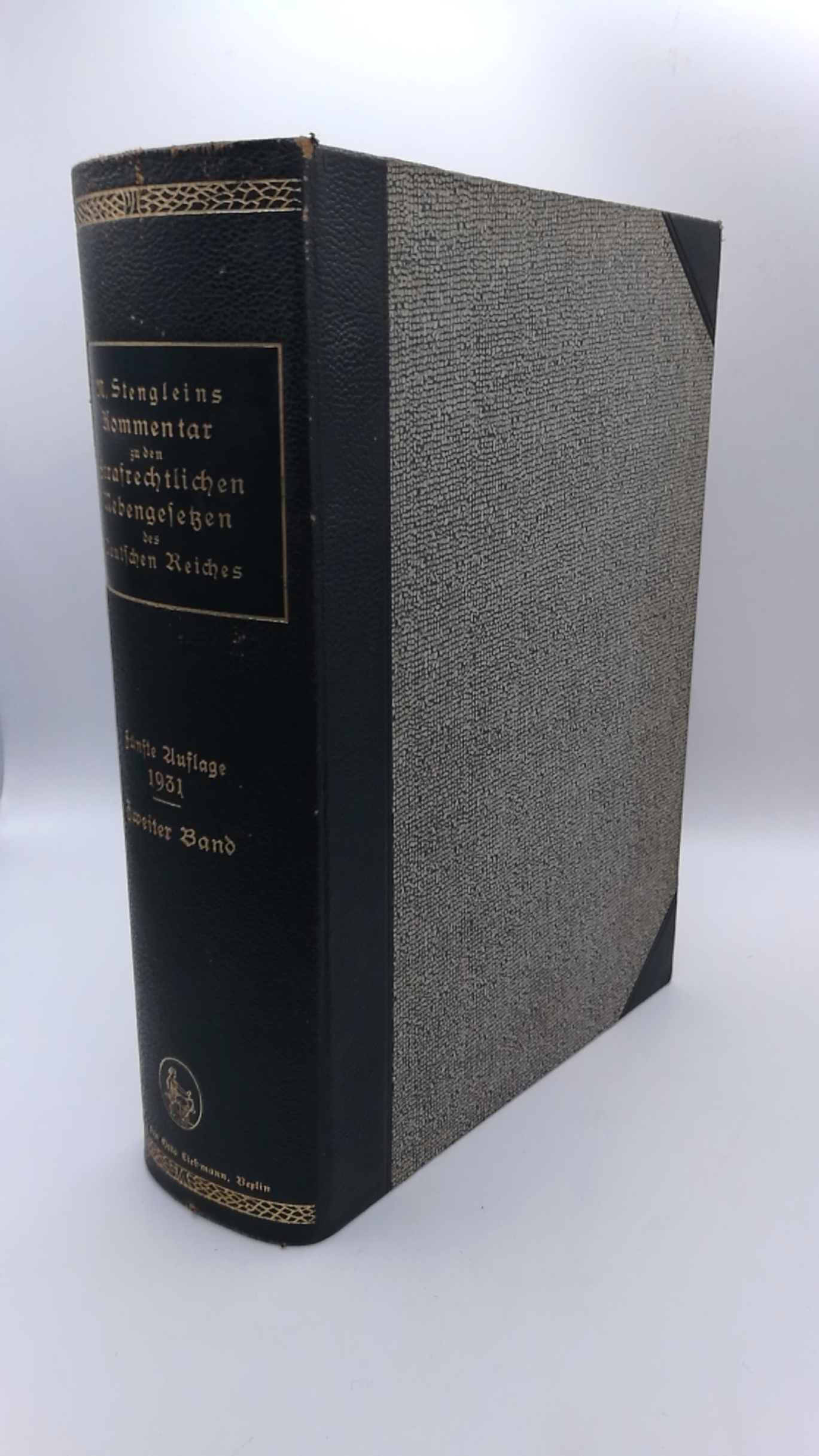 Ebermayer, Dr. Dr. Ludwig: M. Stengleins Kommentar zu den Strafrechtlichen Nebengesetzen des Deutschen Reiches. 2 Bände + Ergänzungsband (=vollst.)