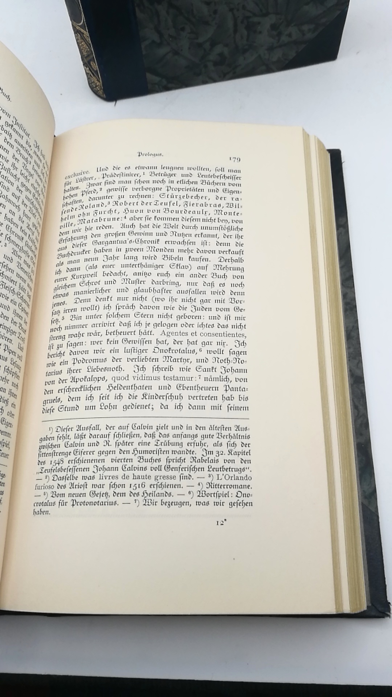 Weigand, Wilhelm: Meister Franz Rabelais, der Arzeney Doctoren, Gargantua und Pantagruel.  5 Teile in 2 Bände (=vollst.) aus dem Französischen verdeutscht durch Gottlob Regis