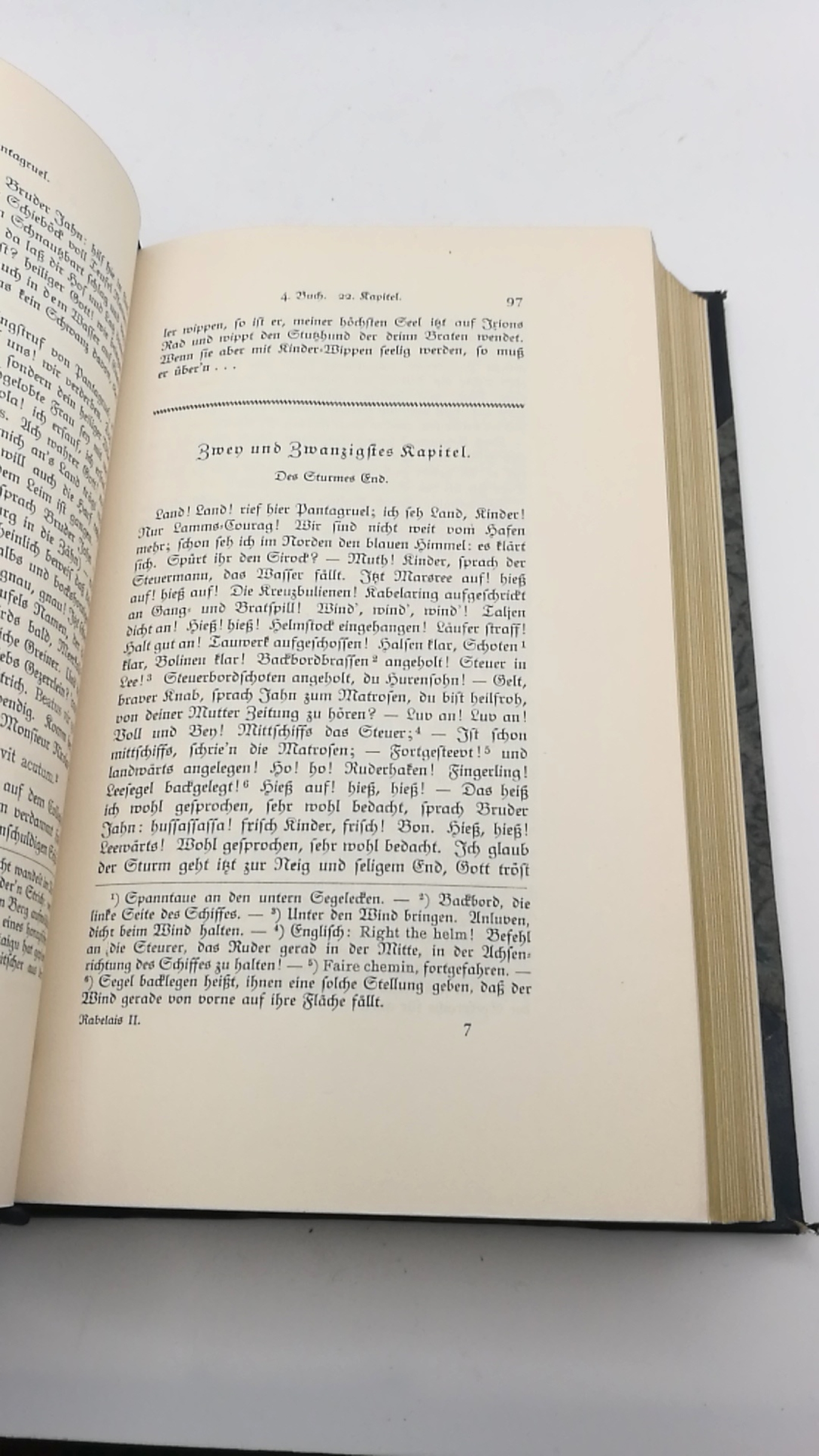 Weigand, Wilhelm: Meister Franz Rabelais, der Arzeney Doctoren, Gargantua und Pantagruel.  5 Teile in 2 Bände (=vollst.) aus dem Französischen verdeutscht durch Gottlob Regis