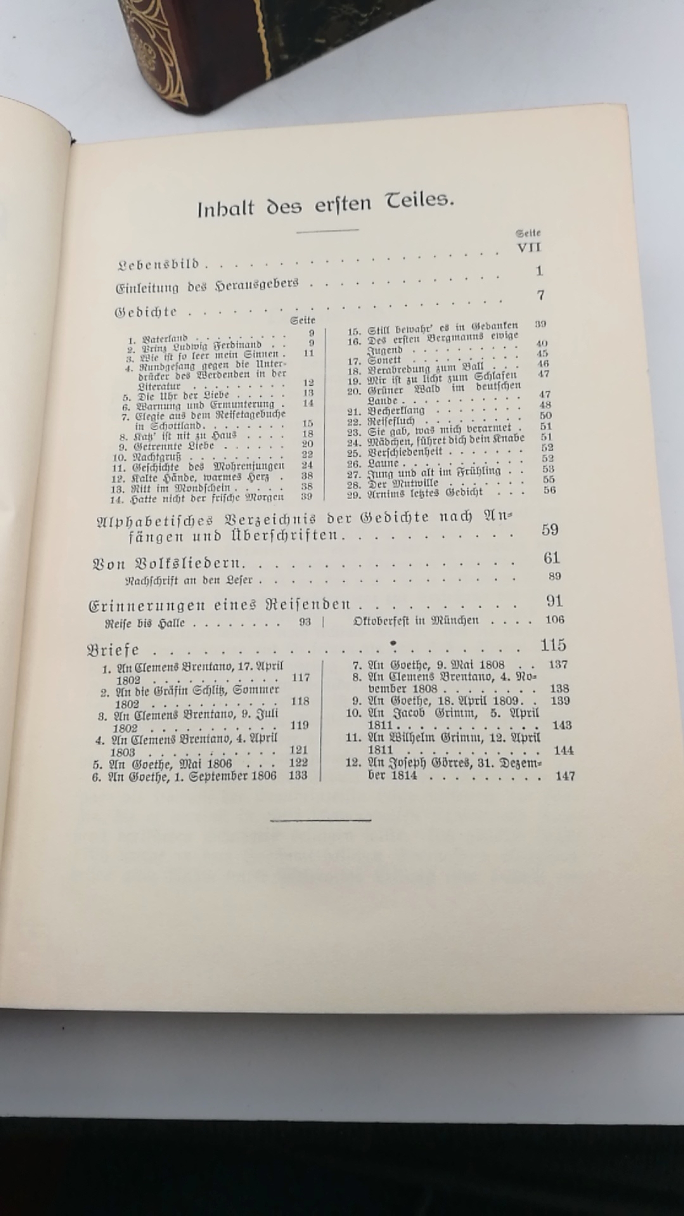 Jacobs, Monty (Hrsg.): Arnims Werke. Auswahl in vier Teilen (in 2 Bänden) Hempels Bibliothek; Klassiker-Ausgaben in neuer Bearbeitung. Goldene Klassiker-Bibliothek