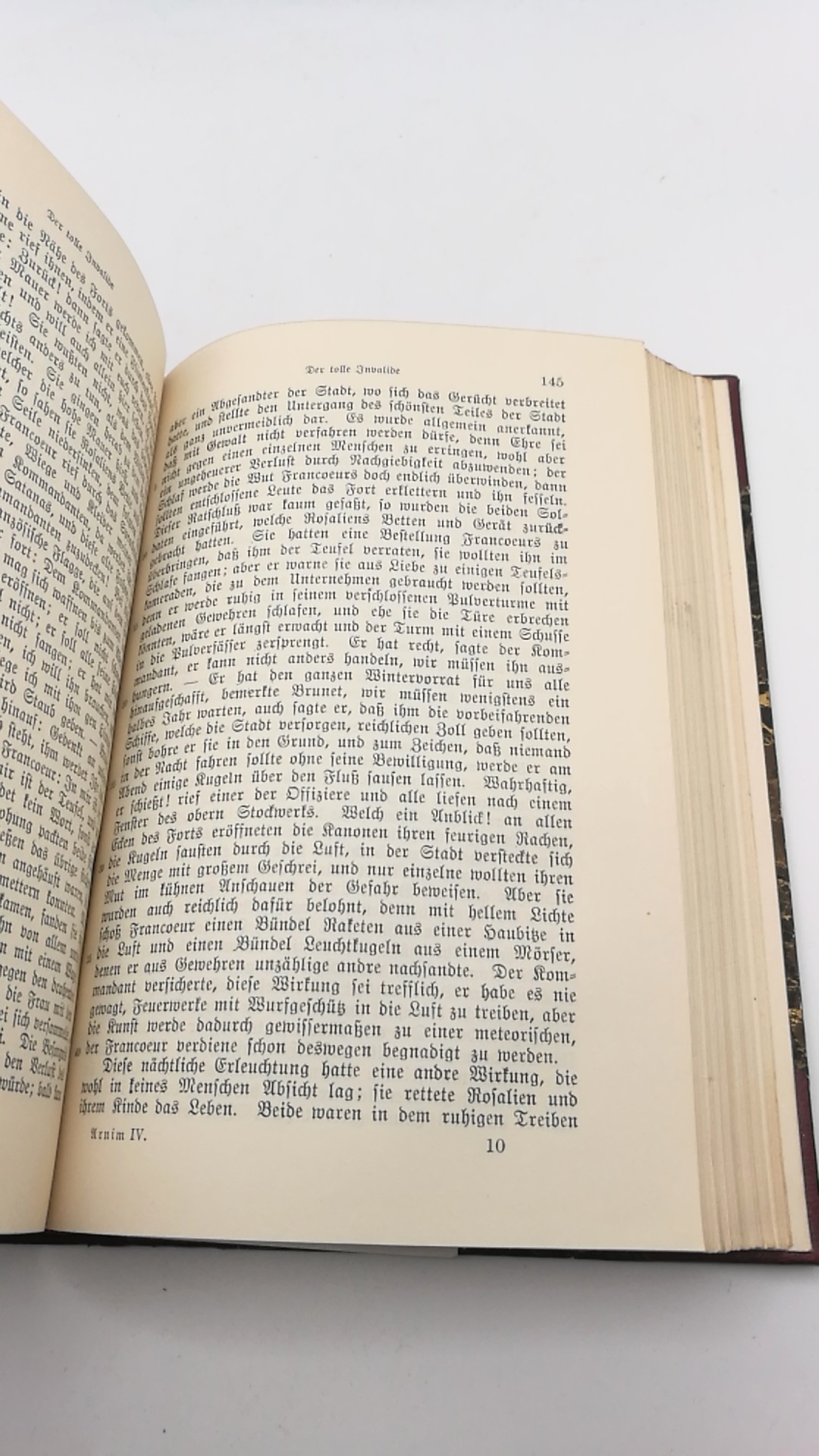 Jacobs, Monty (Hrsg.): Arnims Werke. Auswahl in vier Teilen (in 2 Bänden) Hempels Bibliothek; Klassiker-Ausgaben in neuer Bearbeitung. Goldene Klassiker-Bibliothek