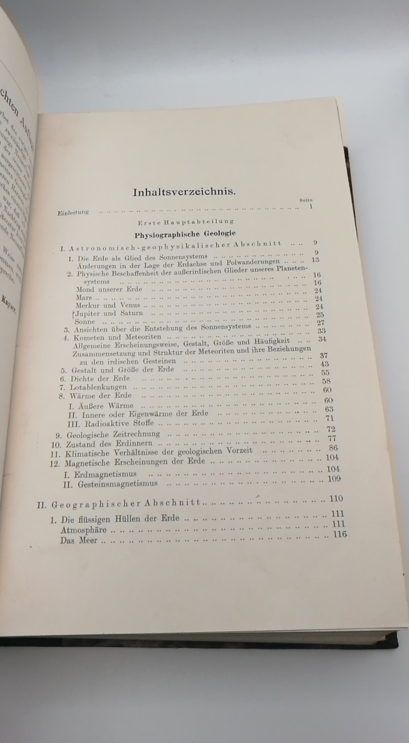 Kayser, Emanuel: Lehrbuch der Geologie.  4 Bände (=vollst.) I. und II. Band: Allgemeine Geologie // III. und IV. Band: Geologische Formationskunde