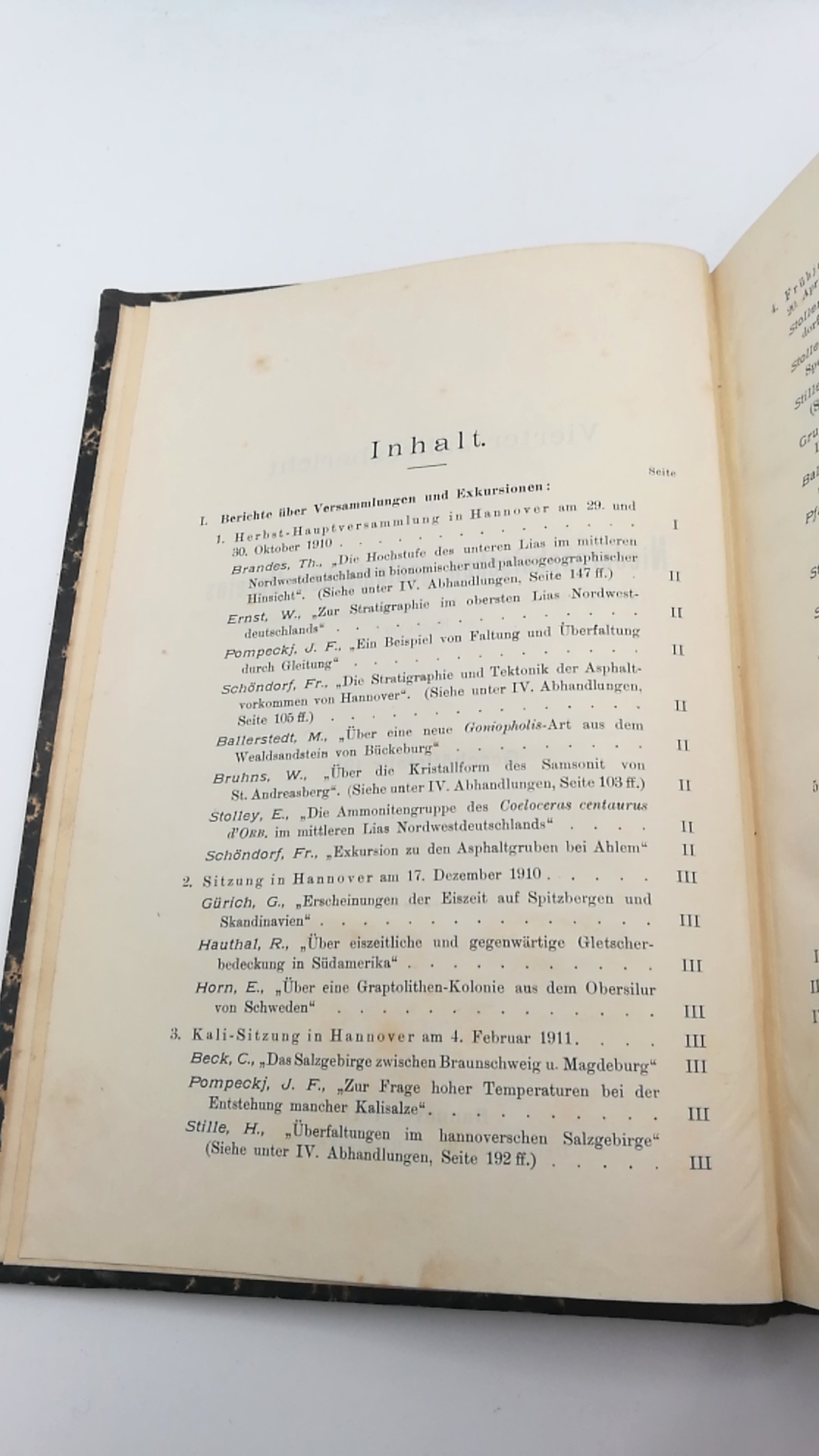 Naturhistorische Gesellschaft Hannover (Hrsg.): Vierter Jahresbericht des Niedersächsischen geologischen Vereins. Geschäftsjahr 1911