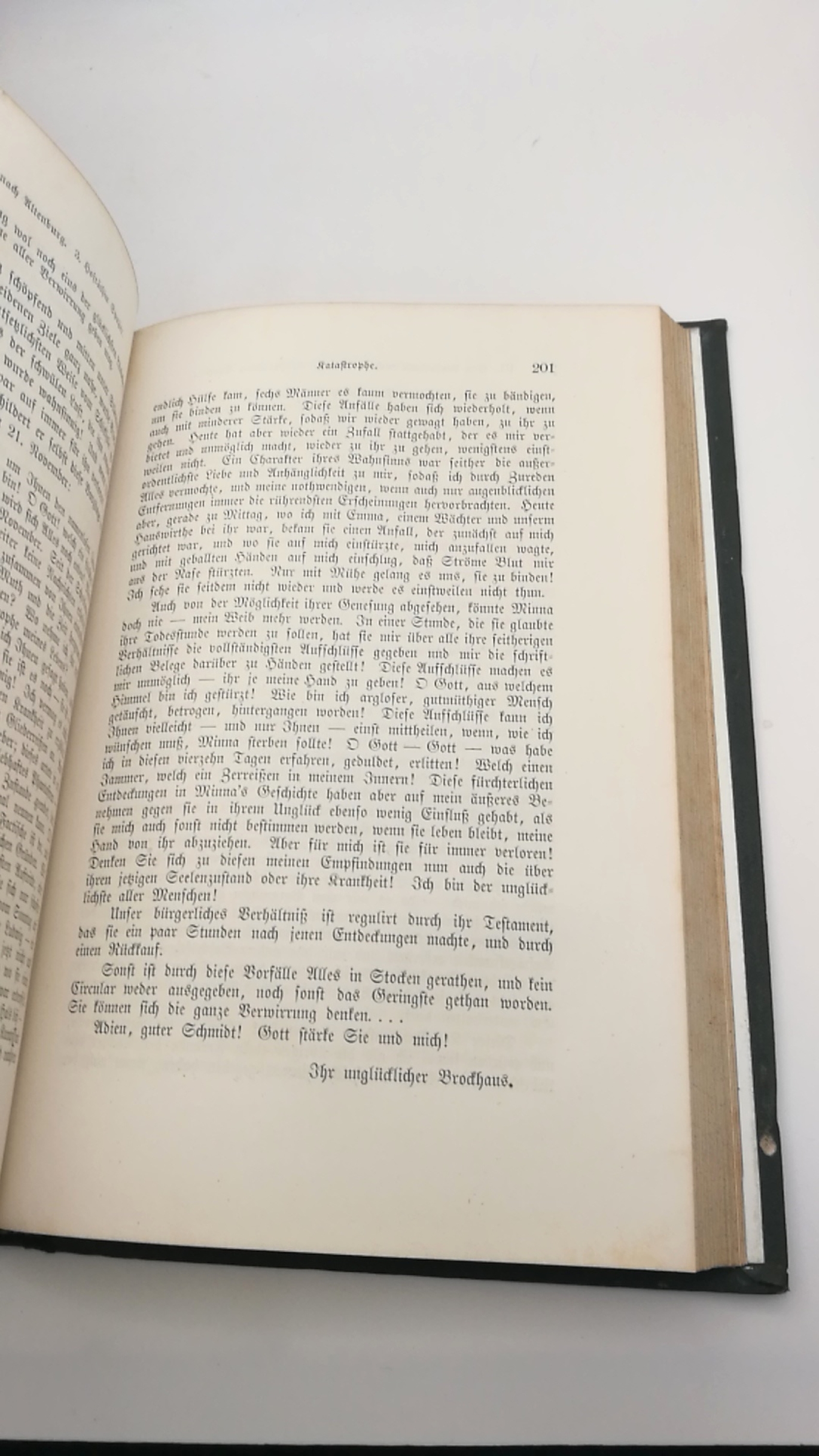 Brockhaus, Heinrich Eduard: Friedrich Arnold Brockhaus. Sein Leben und Wirken nach Briefen und andern Aufzeichnungen geschildert von seinem Enkel. Seltene vollst., dreibändige Ausgabe.