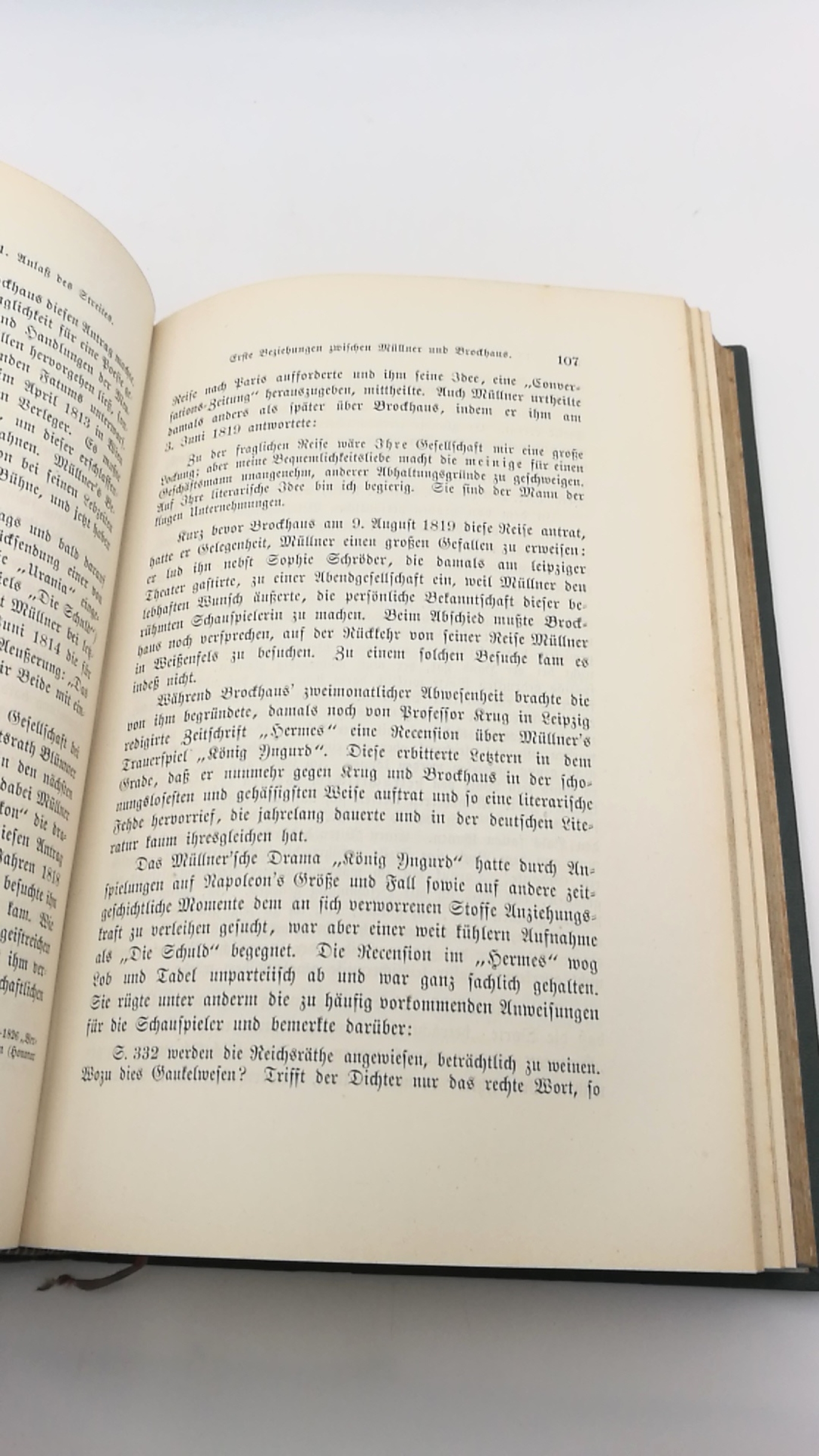 Brockhaus, Heinrich Eduard: Friedrich Arnold Brockhaus. Sein Leben und Wirken nach Briefen und andern Aufzeichnungen geschildert von seinem Enkel. Seltene vollst., dreibändige Ausgabe.