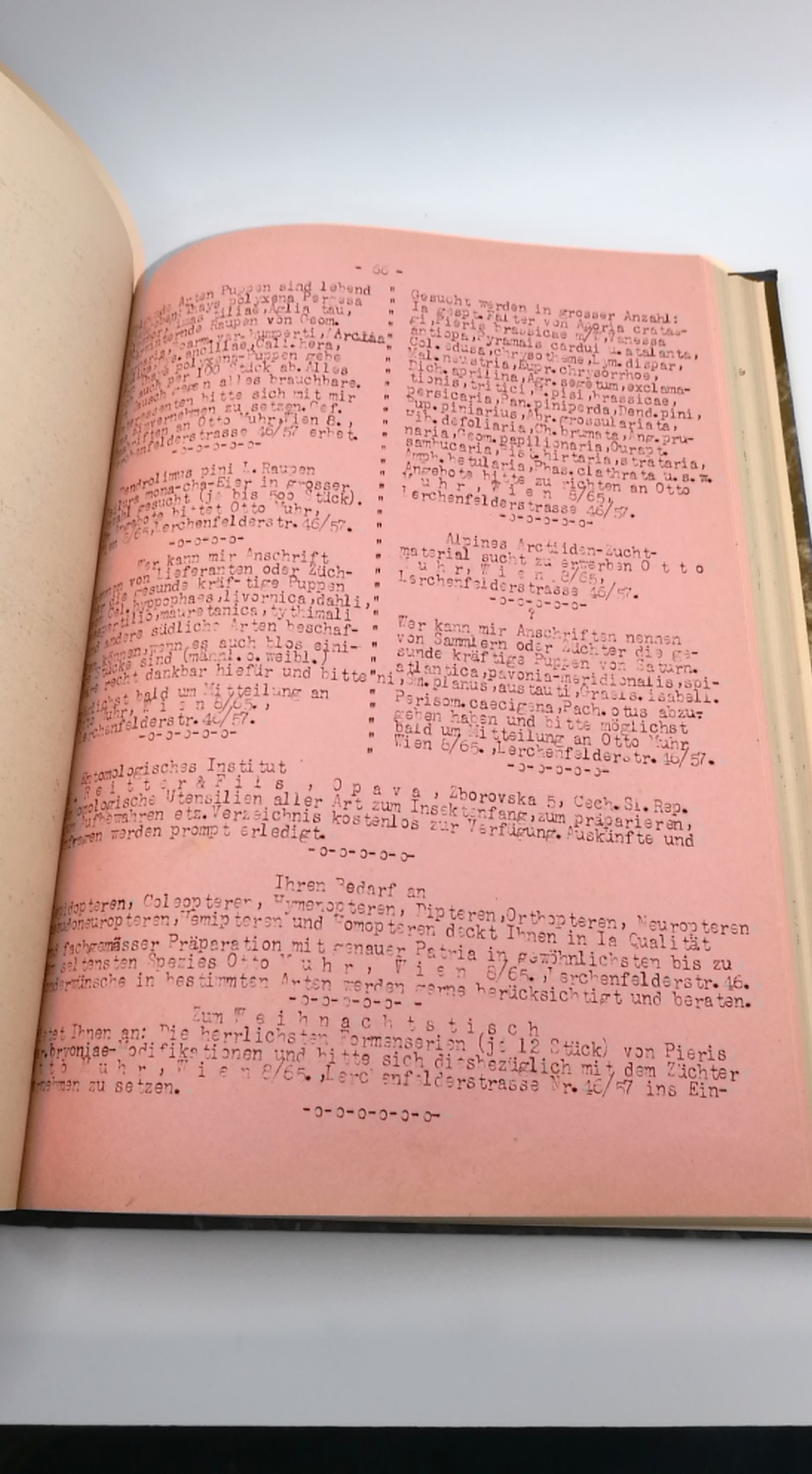 Muhr, 1947: Mitteilungen der Freunde der entomologischen Wissenschaft, Zucht und Forschung verbunden mit Oesterreichischen-Insektentauschbörse 1. Jahrgang 1947