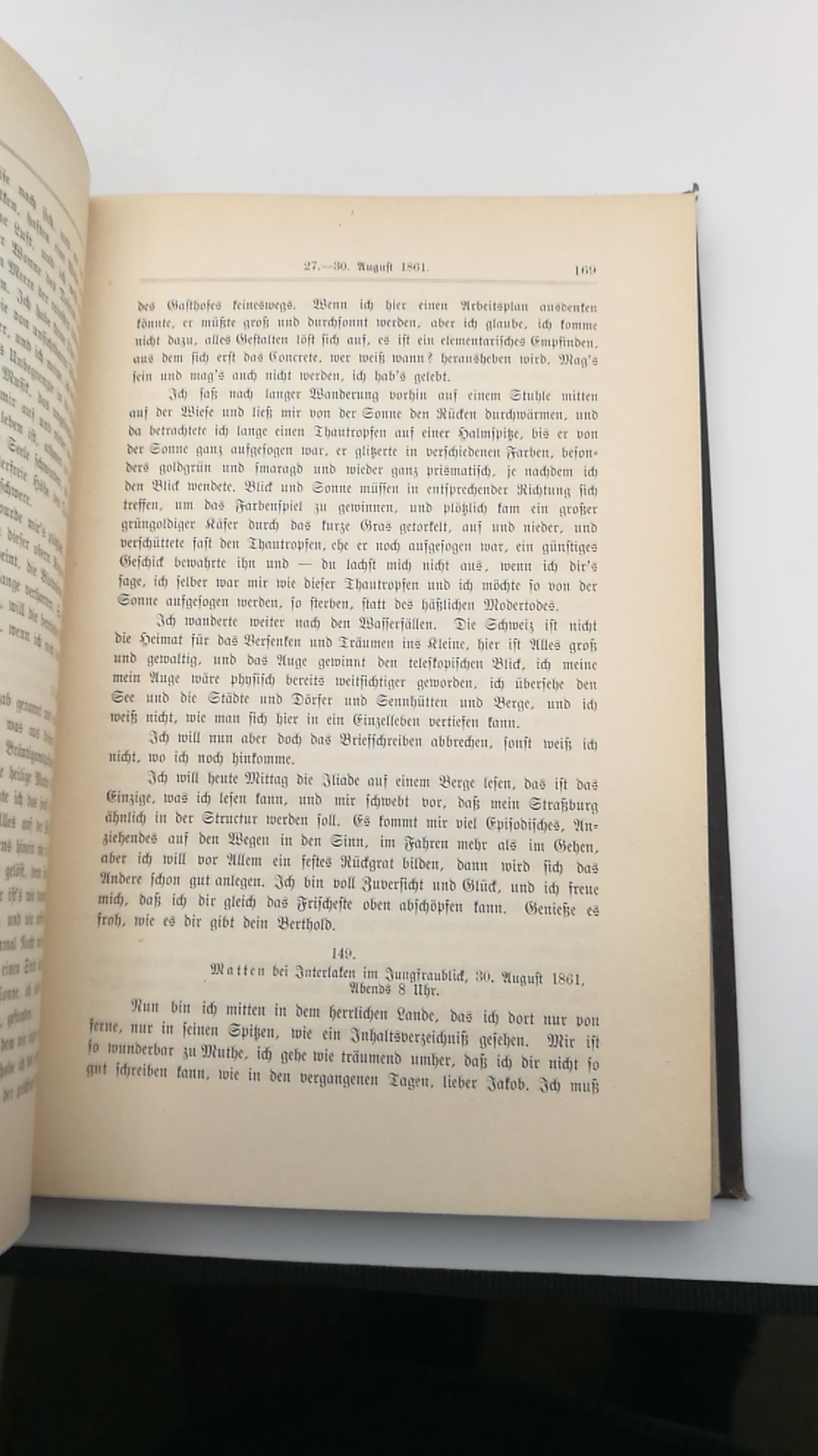 Auerbach, Jakob (Hrgs.): Berthold Auerbach. Briefe an seinen Freund Jakob Auerbach. Ein biographisches Denkmal. 2 Bände (=vollst.) Mit Vorbemerkung von Friedrich Spielhagen und dem Herausgeber.