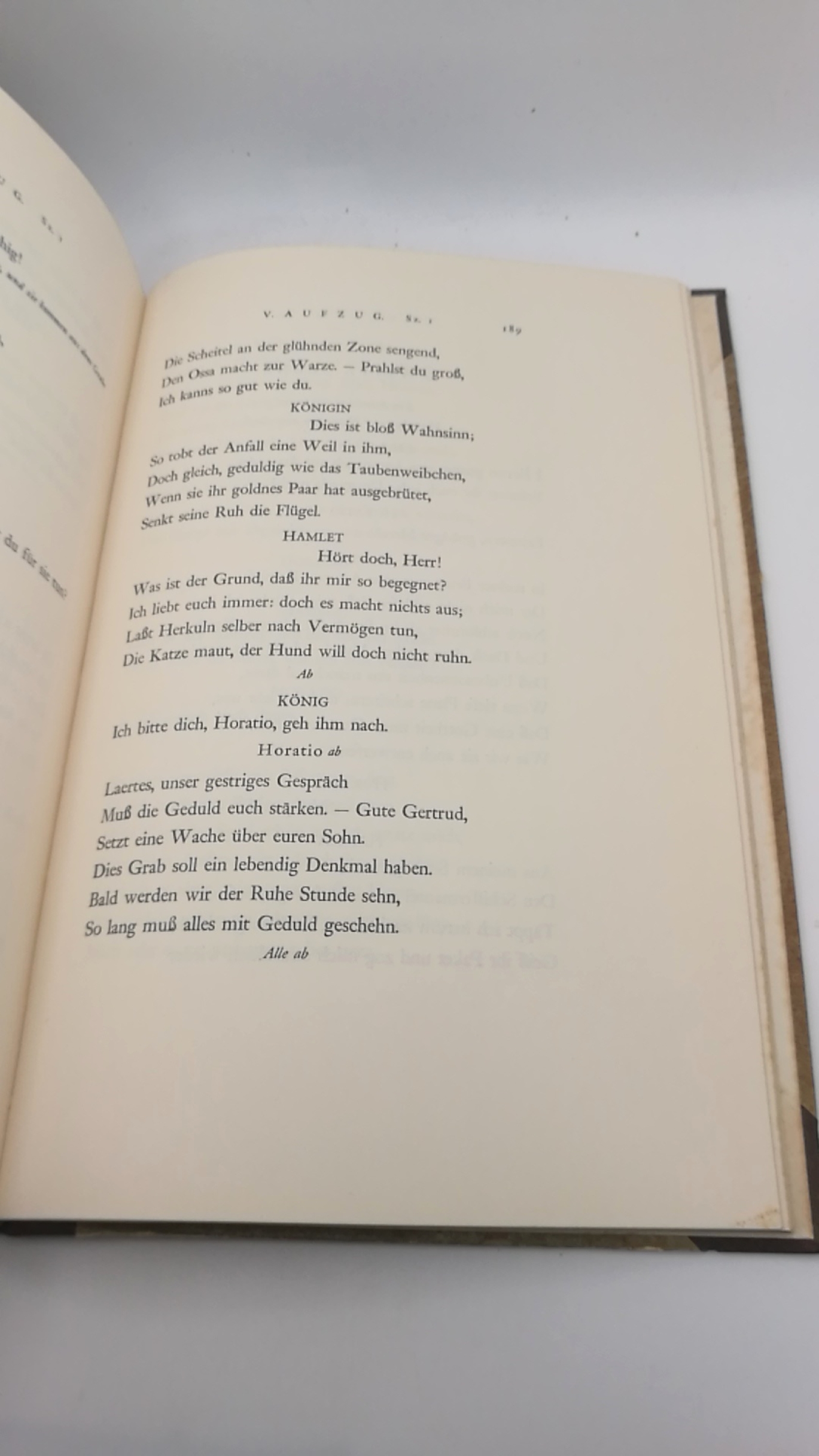 Shakespeare, William: Shakespeare: Hamlet. Deutsch von Wilhelm Schlegel und Ludwig Tieck.