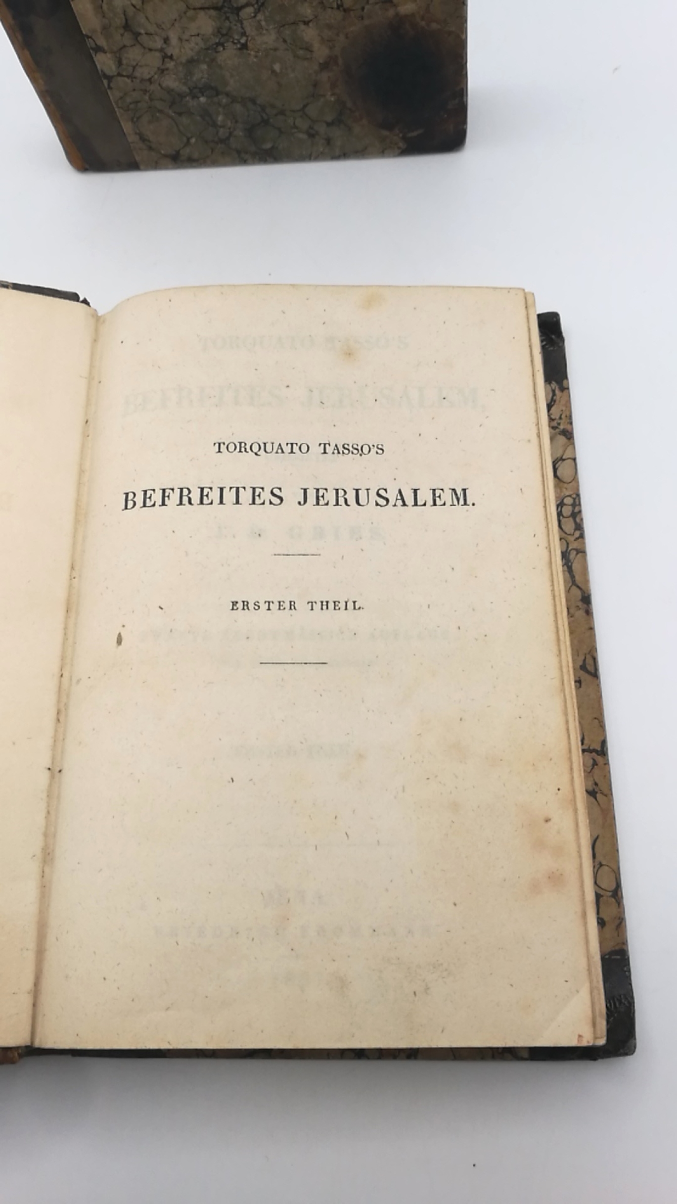 Gries, J. D.: Torquato Tasso's Befreites Jerusalem. Erster und zweiter Theil (=2 Bände)