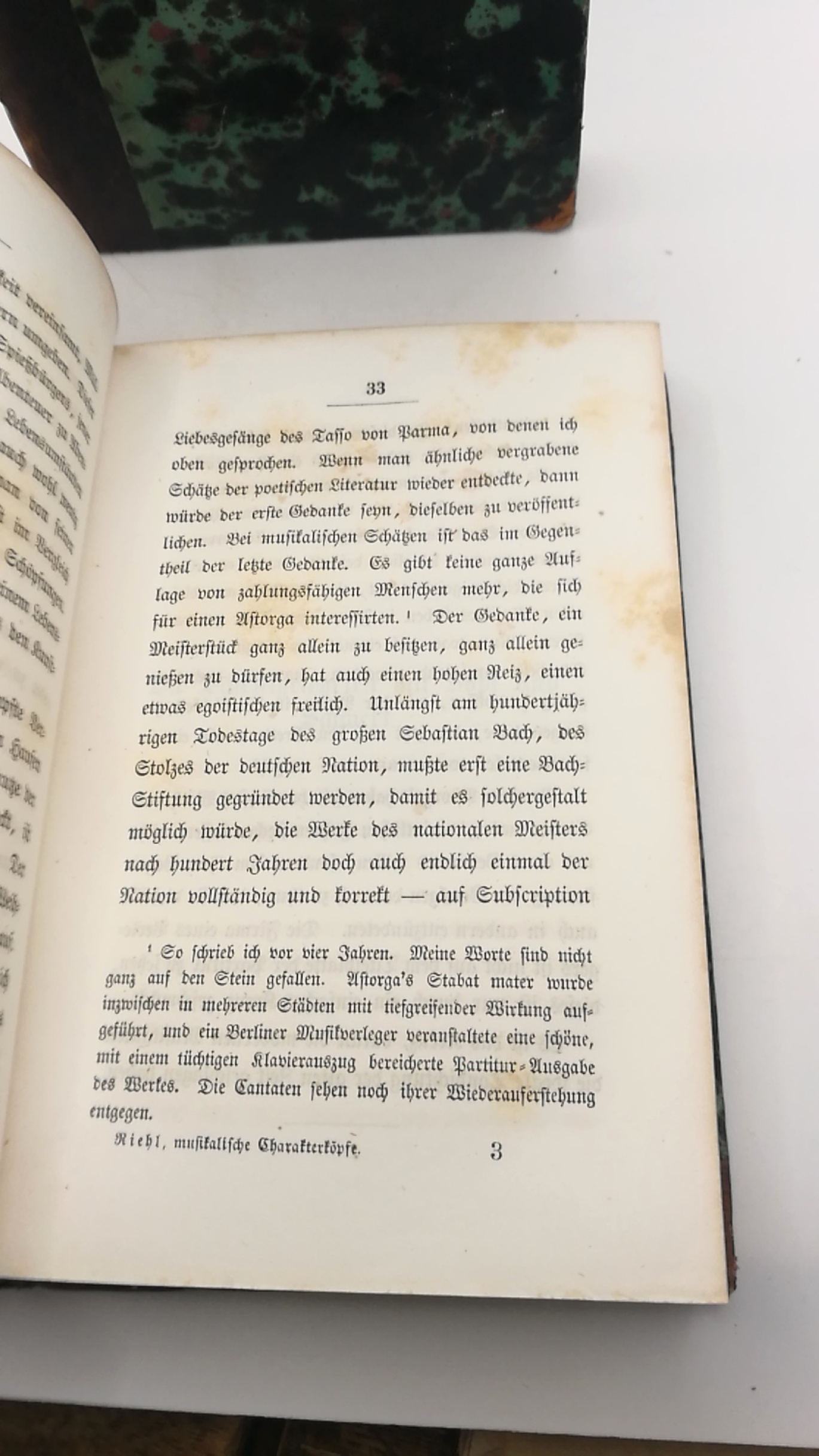 Riehl, W. H.: Musikaliscge Charakterköpfe. Erste und zweite Folge (=2 Bde) Ein kunstgeschichtkiches Skizzenbuch