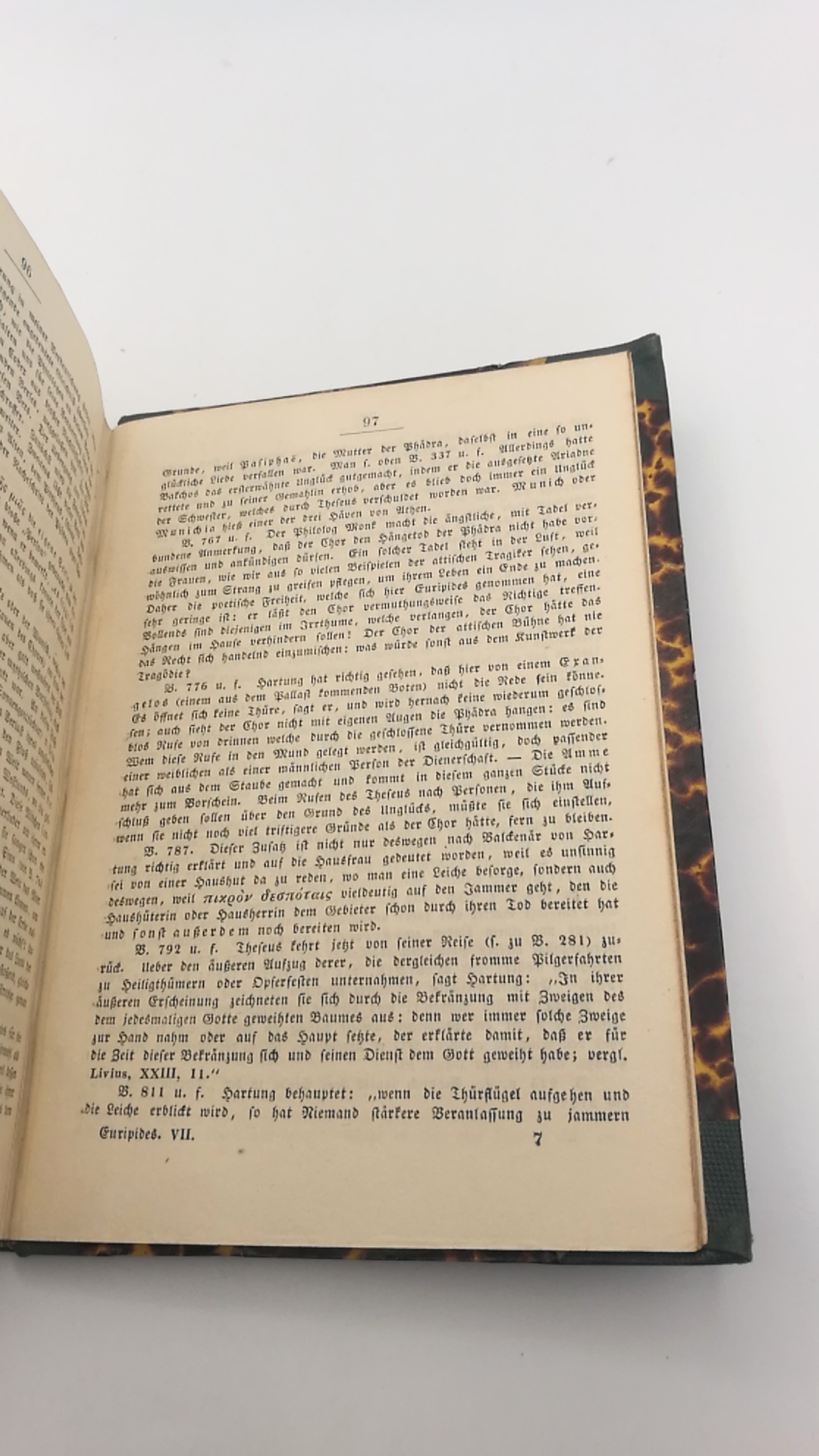 Euripides: Die Dramen des Euripides. Fünftes [5.] bis Siebest [7.] Bändchen (=3 Bände in 1 Buch) Verdeutscht von Johannes Minckwitz