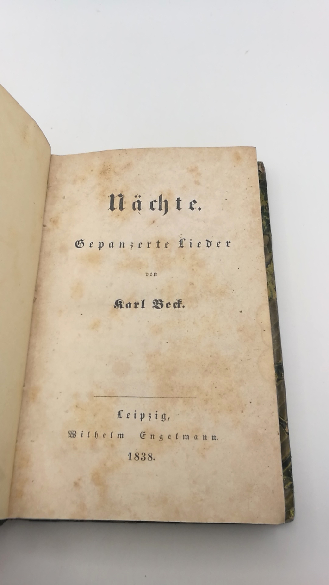 Beck, Karl: Nächte. Gepanzerte Lieder