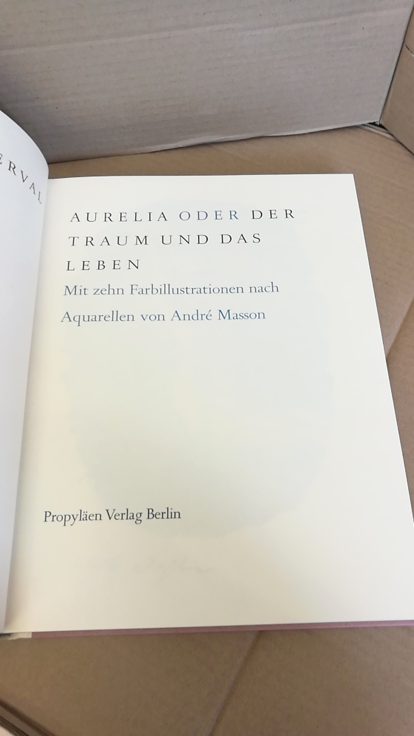 Nerval, Gerard de: Aurelia oder der Traum und das Leben