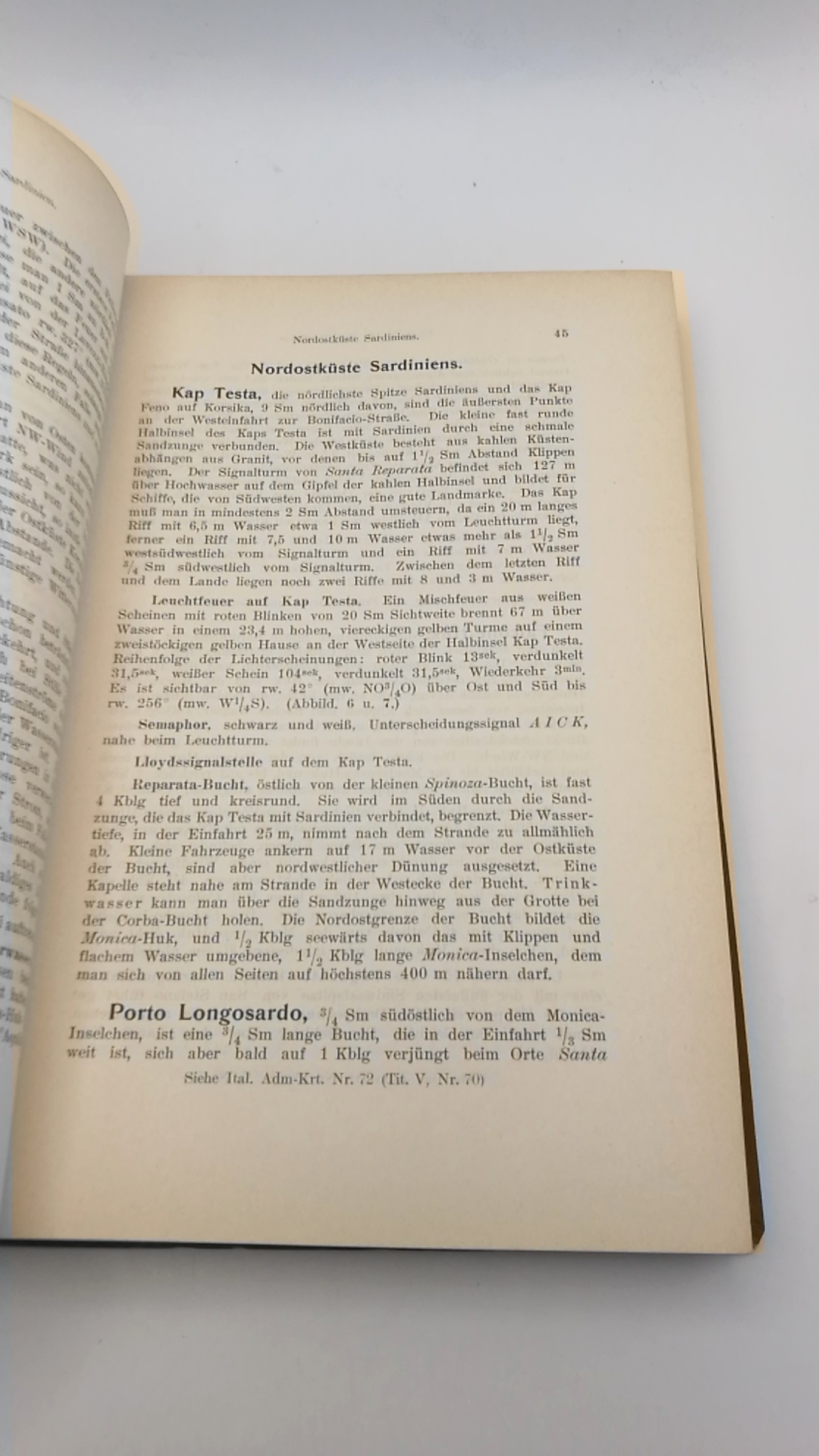 Reichs-Marine-Amt (Hrsg.): Segelhandbuch für das Mittelmeer. II. [2.] Teil: West- und Südküste Italiens, Sardinien und Sizilien. Beiheft / Erste [1.] bis fünfte [5.] Ergänzung / Nachtrag (=vollst.)