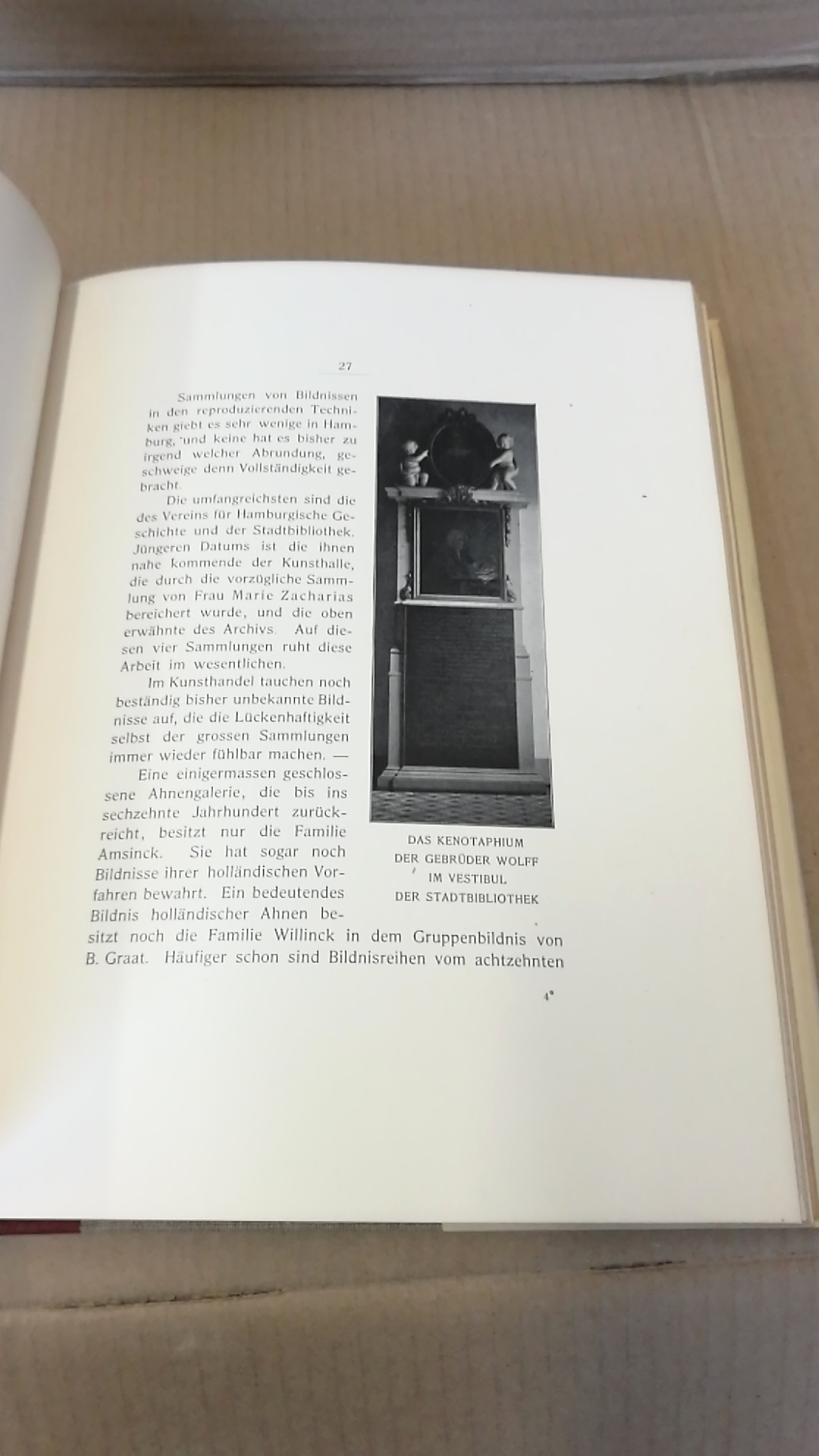 Der Kunstverein zu Hamburg.: Alfred Lichtwark. Das Bildnis in Hamburg. I. [1.] und II. [2.] Band. (=2 Bände) Als Manuskript gedruckt