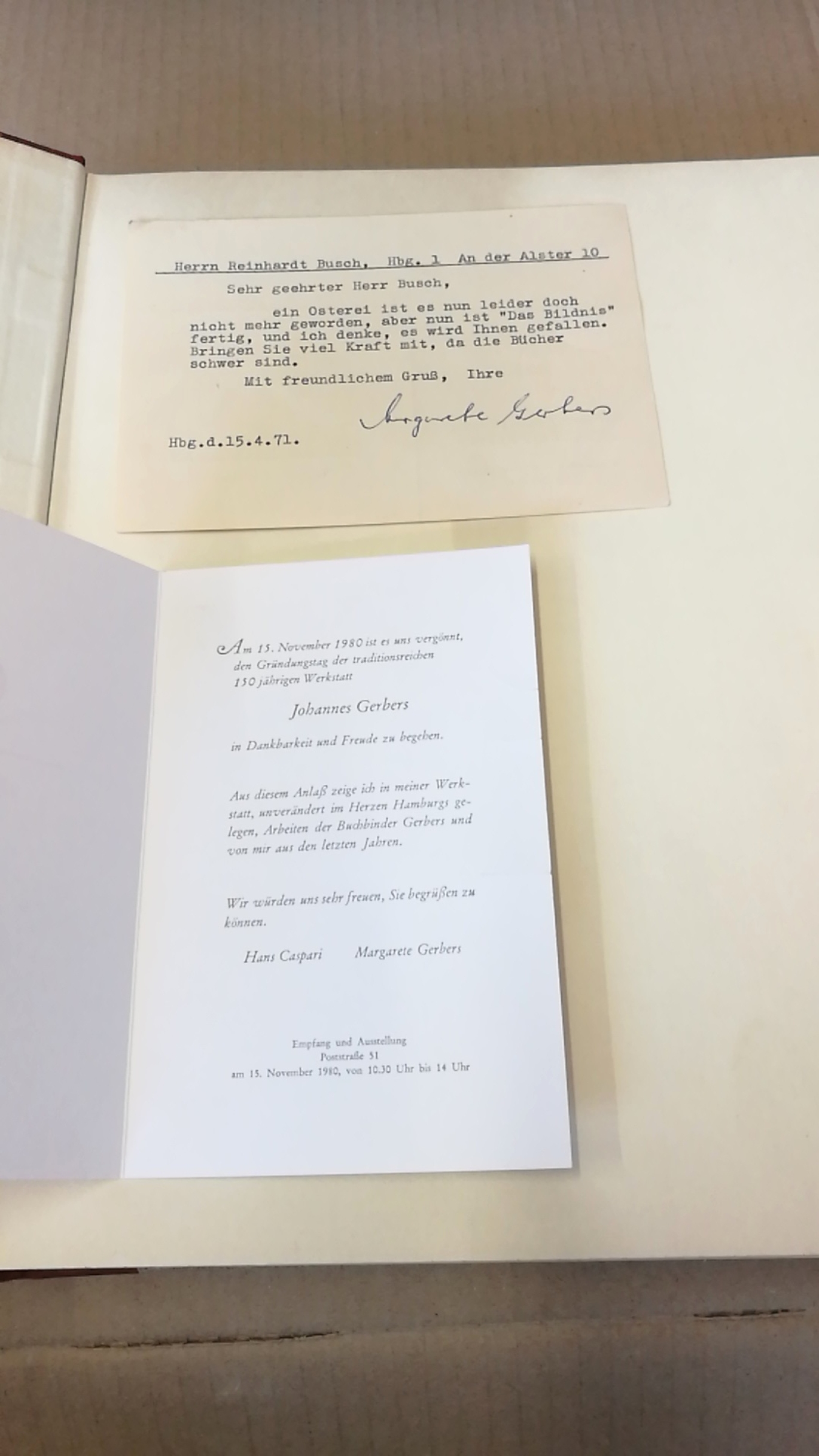 Der Kunstverein zu Hamburg.: Alfred Lichtwark. Das Bildnis in Hamburg. I. [1.] und II. [2.] Band. (=2 Bände) Als Manuskript gedruckt